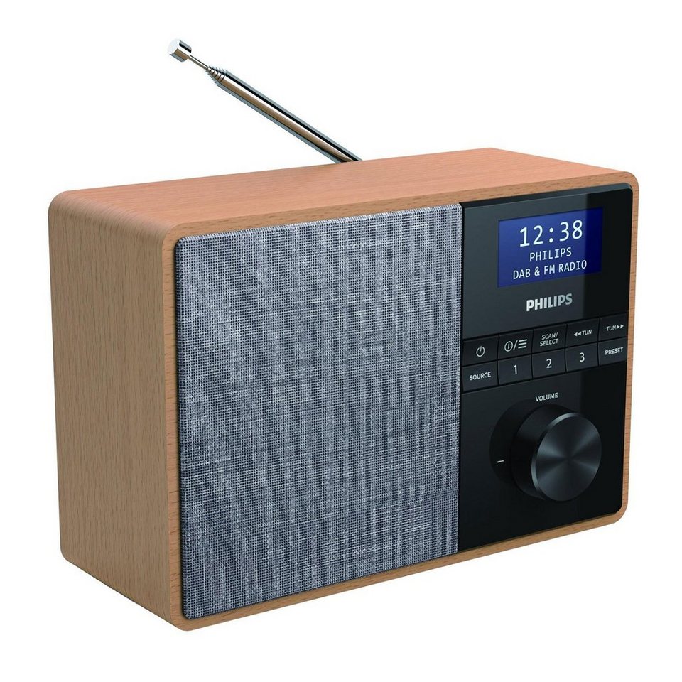 Philips TAR5505 Radio (Digitalradio (DAB), FM-Tuner, 5 W), Schönes Design,  das perfekt hineinpasst