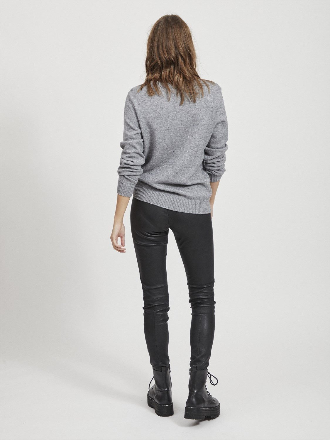 Vila Strickpullover Dünner Rundhals Strickpullover VIRIL günstig online kaufen