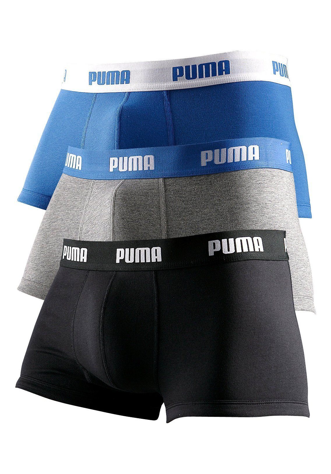 PUMA Hipster Packung, 3er-Pack, mit Logoschriftzug auf breitem Bund günstig online kaufen
