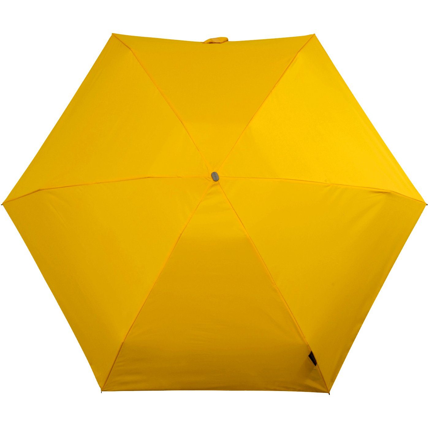 gelb flach, und yellow die Travel Knirps® Damen-Taschenschirm, - leicht Taschenregenschirm Handtasche winziger für