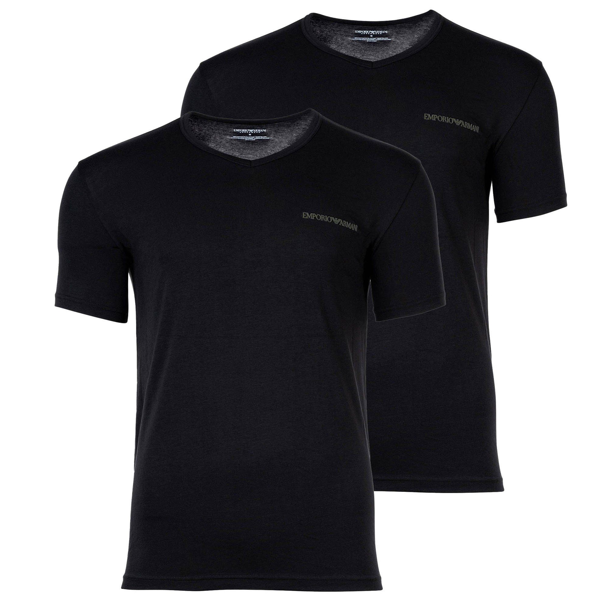Emporio Armani T-Shirt Herren T-Shirt 2er Pack Baumwolle CORE LOGOBAND (Pac günstig online kaufen