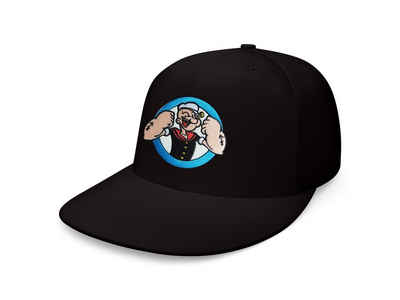 Blondie & Brownie Baseball Cap Unisex Erwachsene Popeye Arm Face Stick Patch Spinat Stark Fitnes Gym Snapback