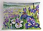 Abakuhaus Kissenbezug »Dekorativer Standard King Size Gedruckter Kissenbezug,«, Blumen Nahaufnahme des violetten Blüten, Bild 1