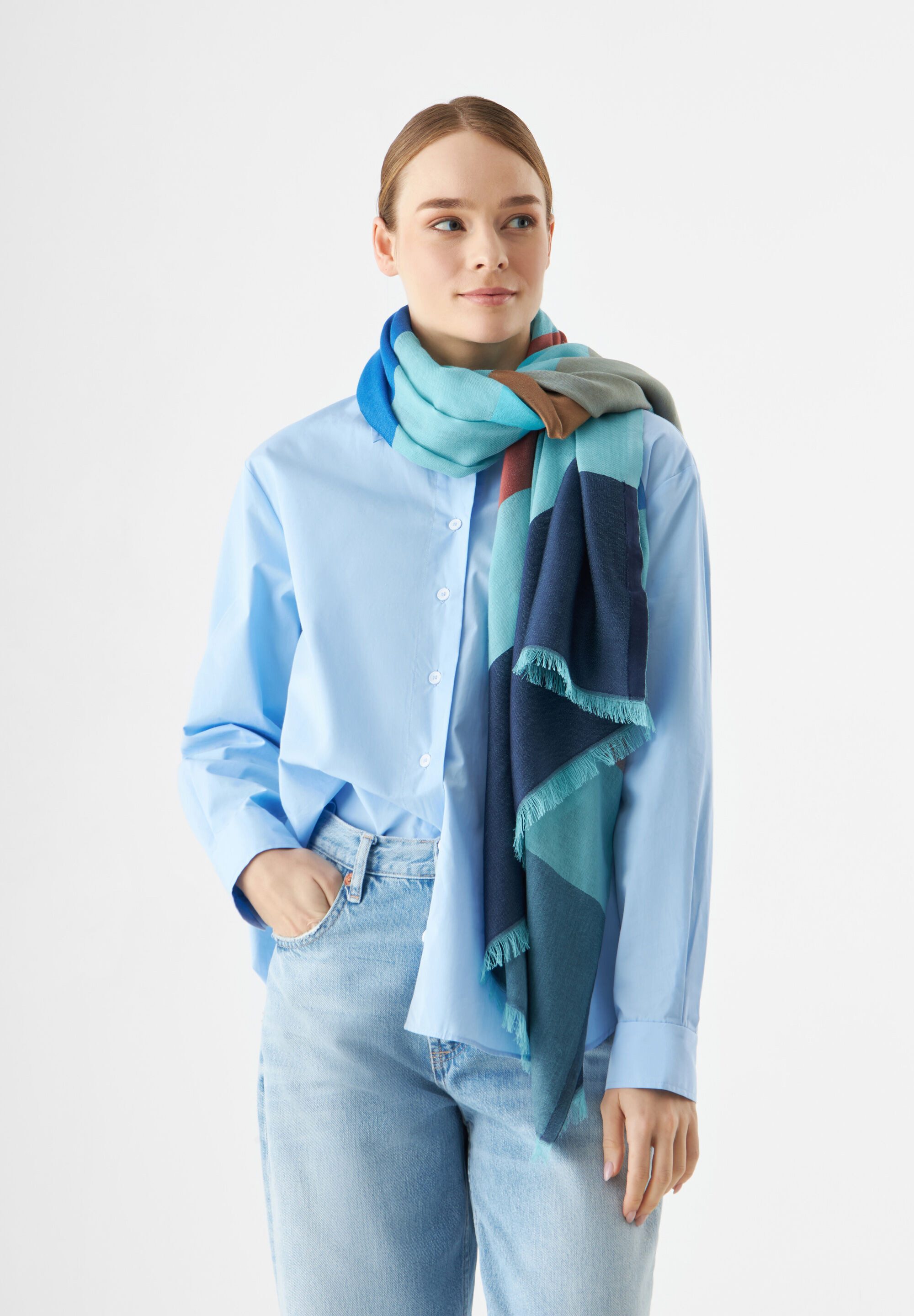 Codello Modeschal, (1-St), mit Blockstreifen