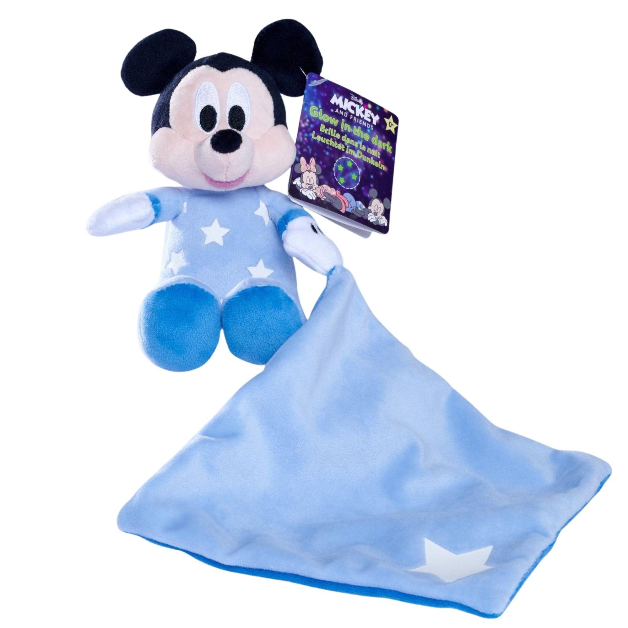 SIMBA Schmusetuch Schmusetuch Mickey (Glow in the Dark) 35cm - Disney