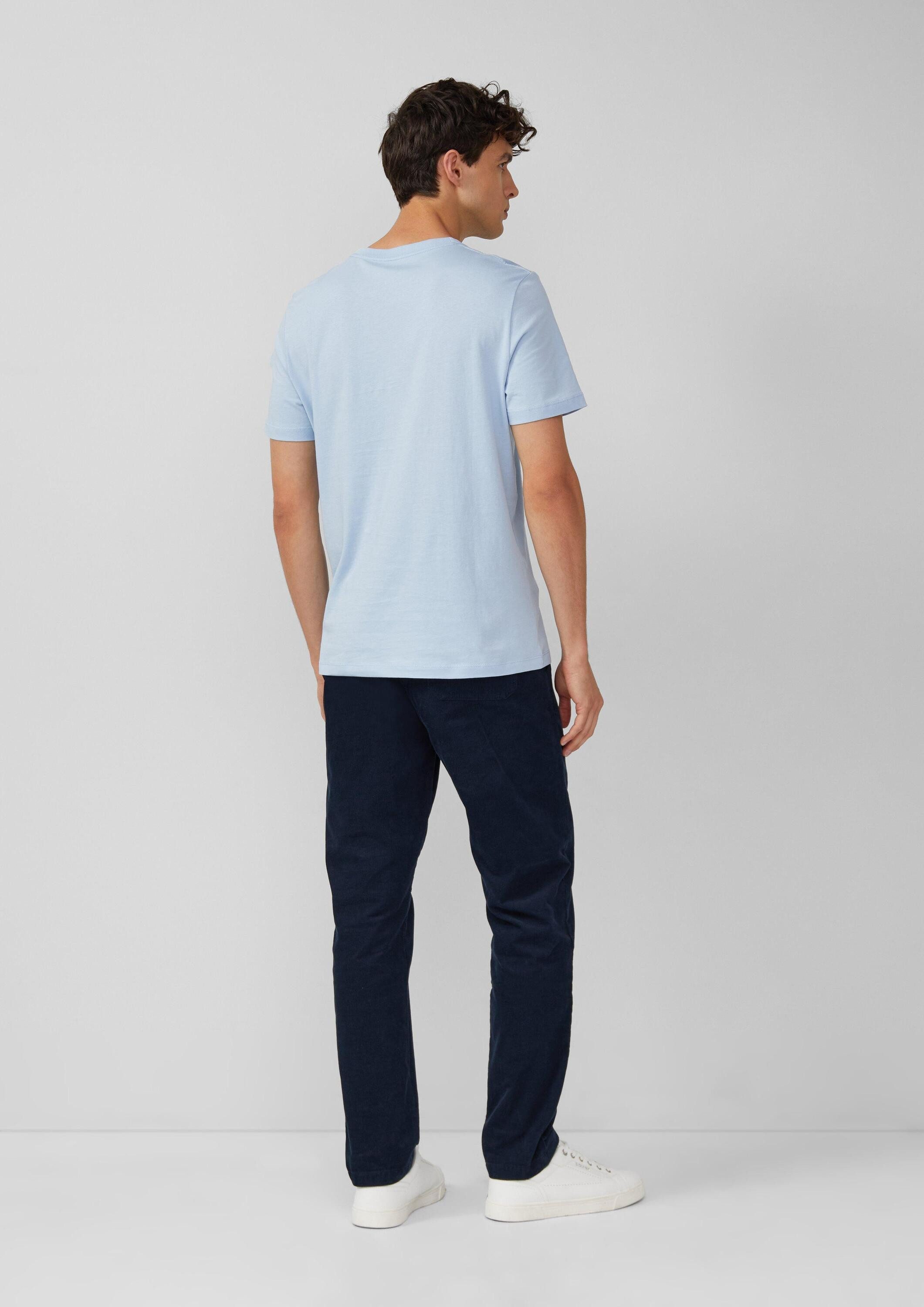 s.Oliver Kurzarmshirt T-Shirt Baumwoll-T-Shirt mit Frontprint günstig online kaufen