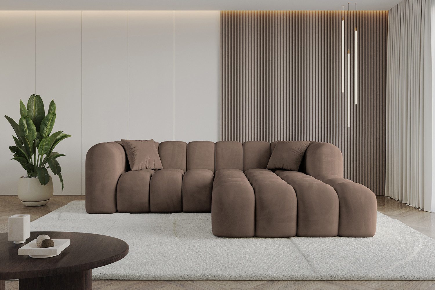 ALTDECOR Ecksofa OLEA-L1, Sofa Praktische Bequeme Funktionsecke Couch L-Form Eckcouch, Corner Sofa L-Form Vielseitige Sofa Wohnlandschaft Wohnzimmer