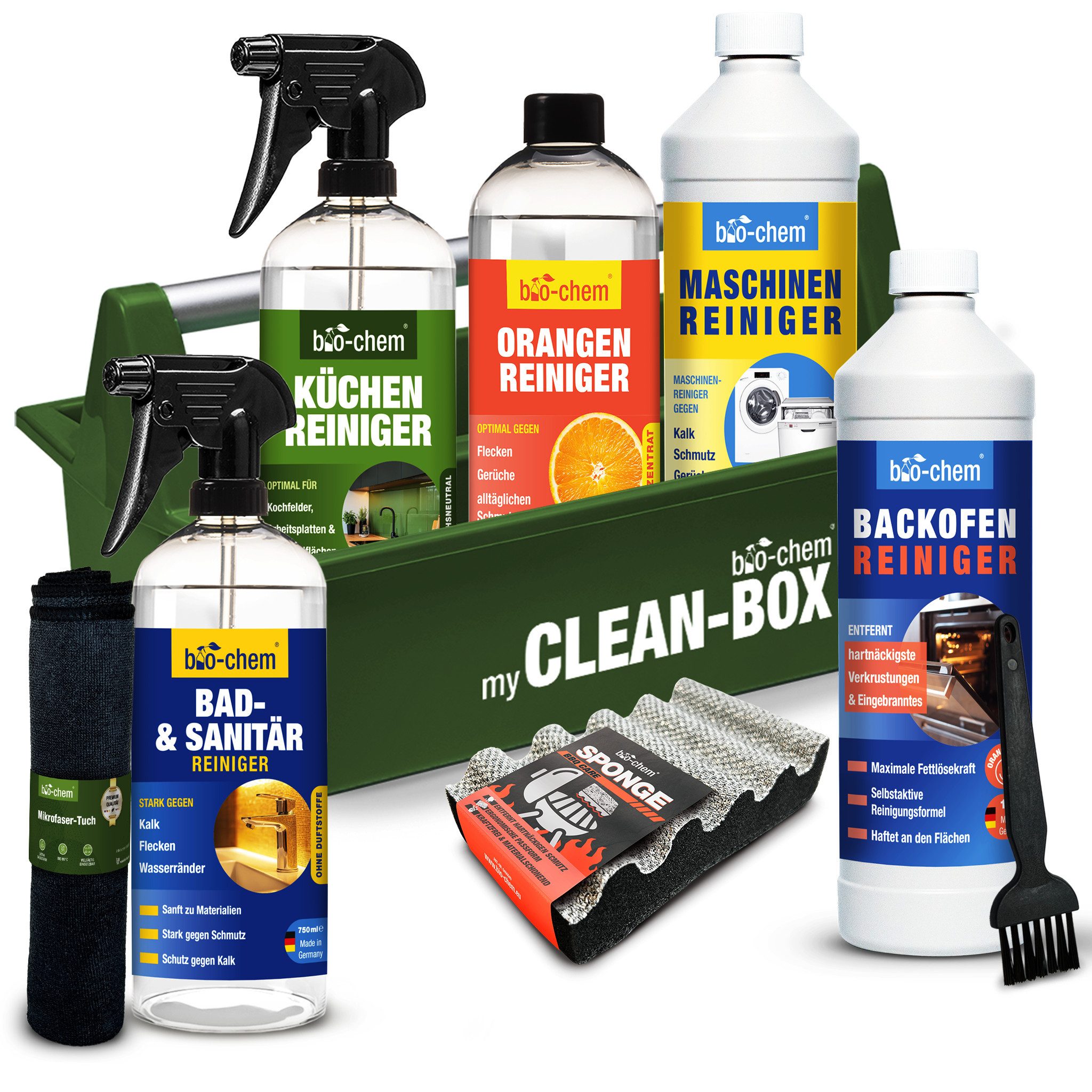 bio-chem Уборщик кухни Чистящие средства Set – Backofen, Kalk, Alltag Уборщик кухни