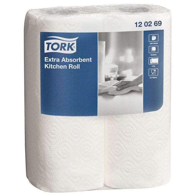 TORK Papierküchenrolle TORK® 120269 Küchenrollen Premium 2-lagig weiß – 2