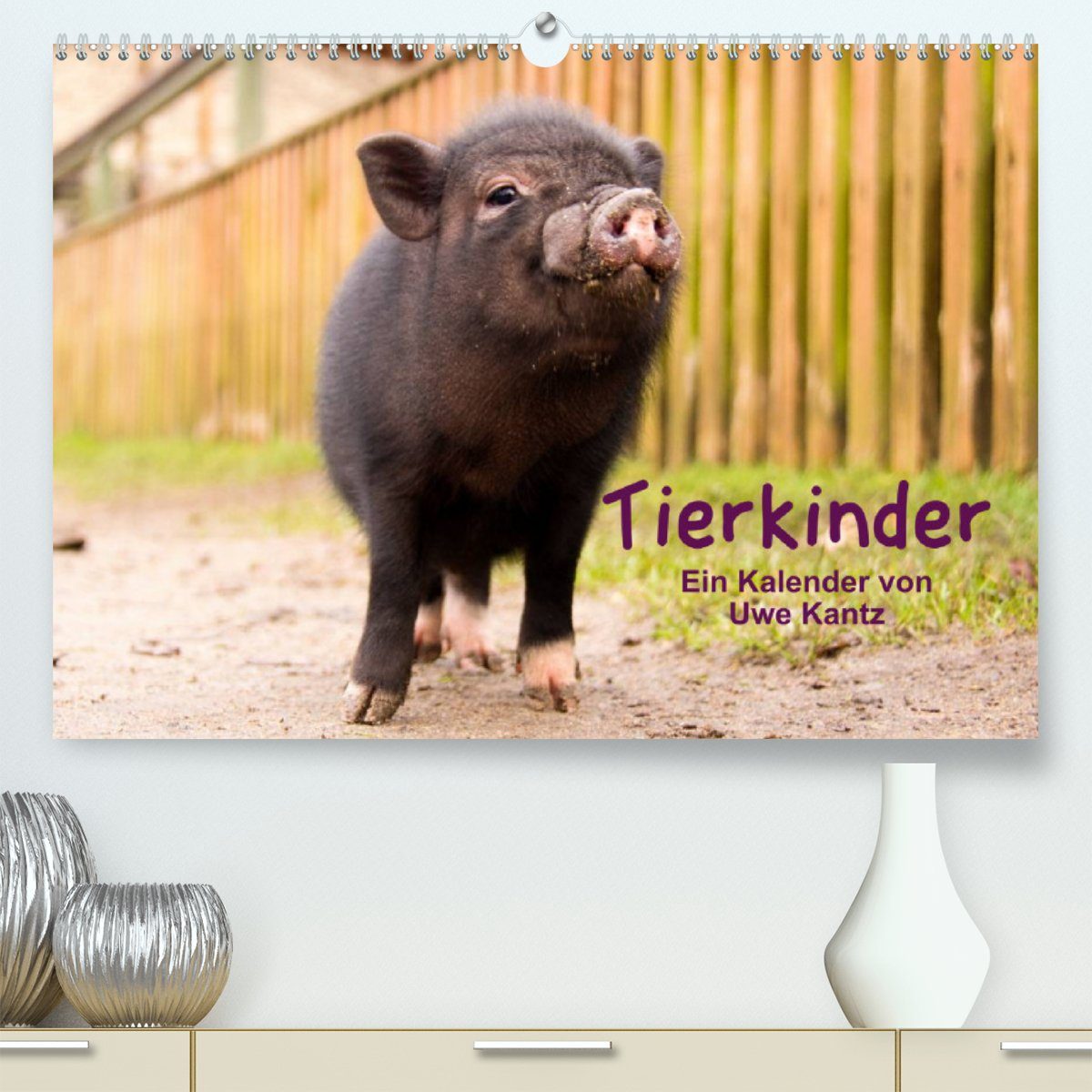 CALVENDO Wandkalender Tierkinder (Premium, hochwertiger DIN A2 Wandkalender 2023, Kunstdruck in Hochglanz)