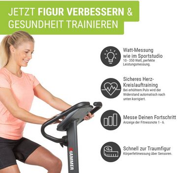 Hammer Ergometer Ergo Motion BT, Heimtrainer Fahrrad