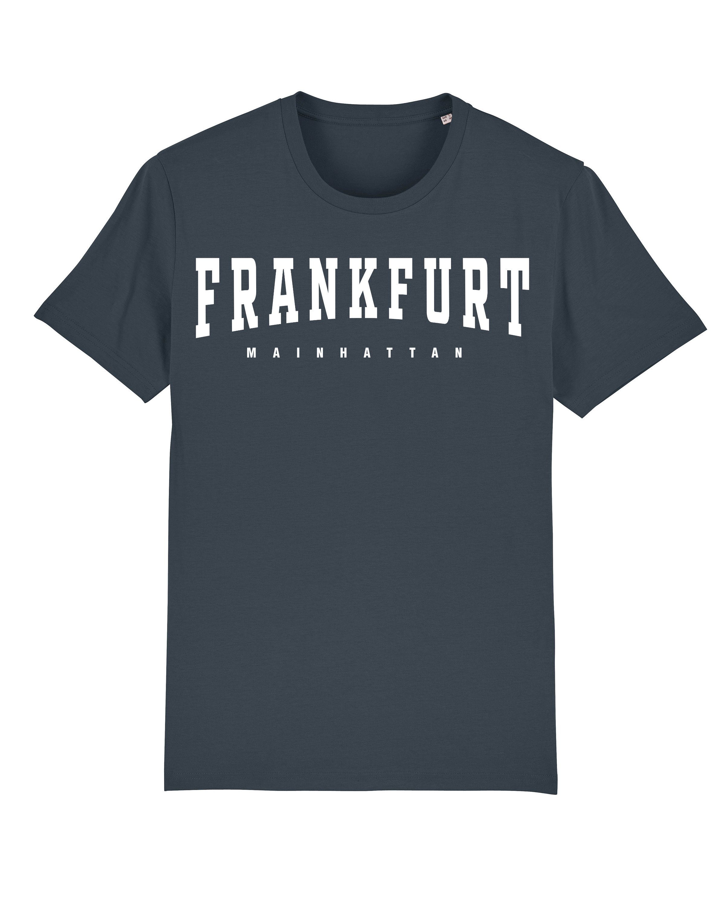 wat? Frankfurt dunkelblaugrau (1-tlg) Print-Shirt Apparel