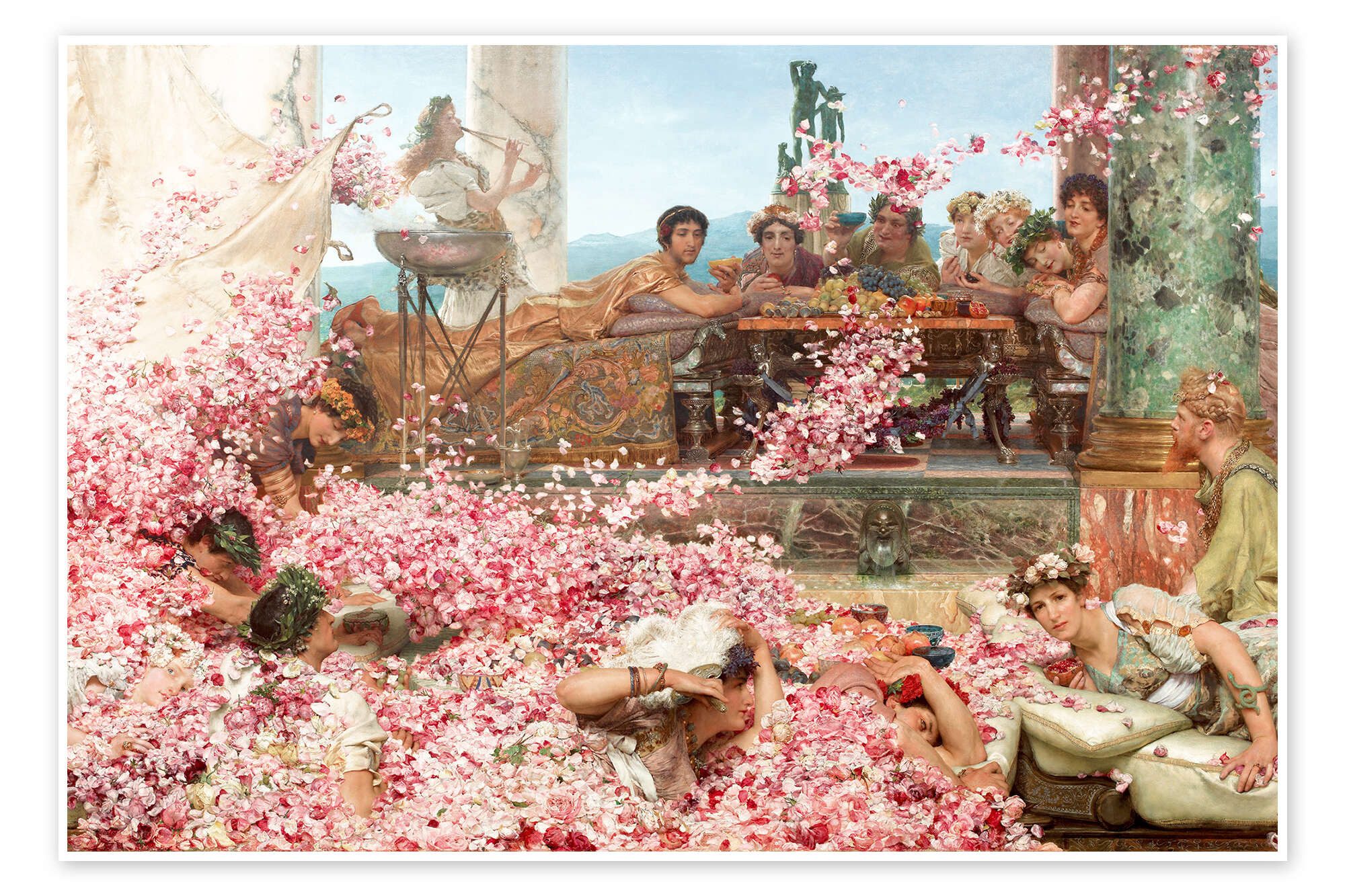 Posterlounge Wandbild Die Rosen des Heliogabalus, Lawrence Alma-Tadema, erhältlich als Poster, Leinwandbild, Wandsticker oder Acrylglasbild