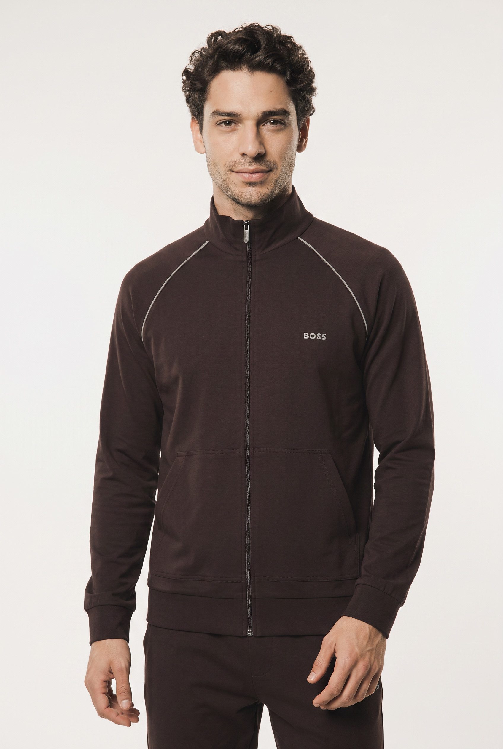 BOSS Sweatjacke Mix&Match Jacket Z mit Kängurutasche