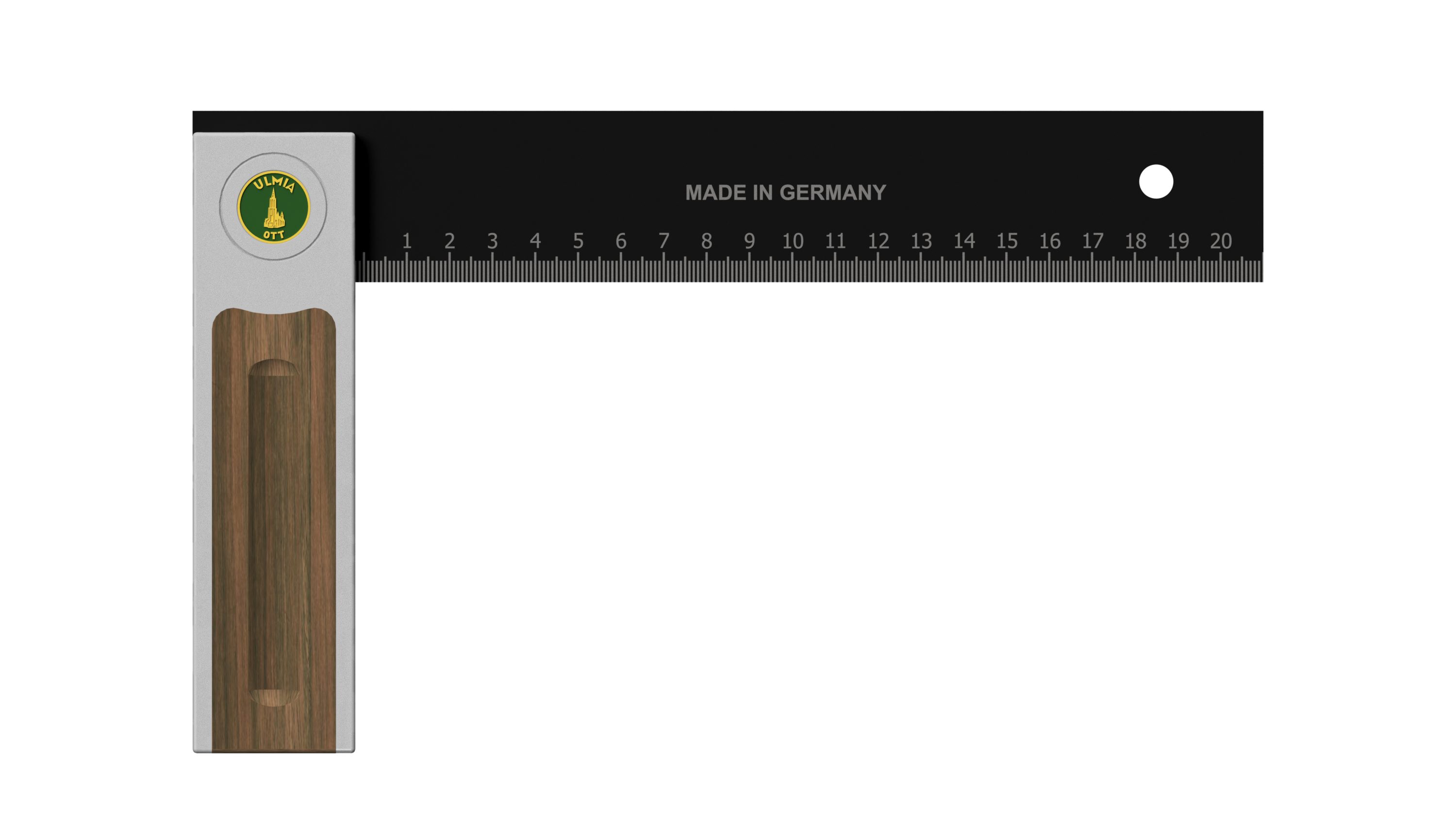 Ulmia Winkelmesser Ulmia Präzisions Winkel 250mm Alu-Line Präzisionsjustierschraube