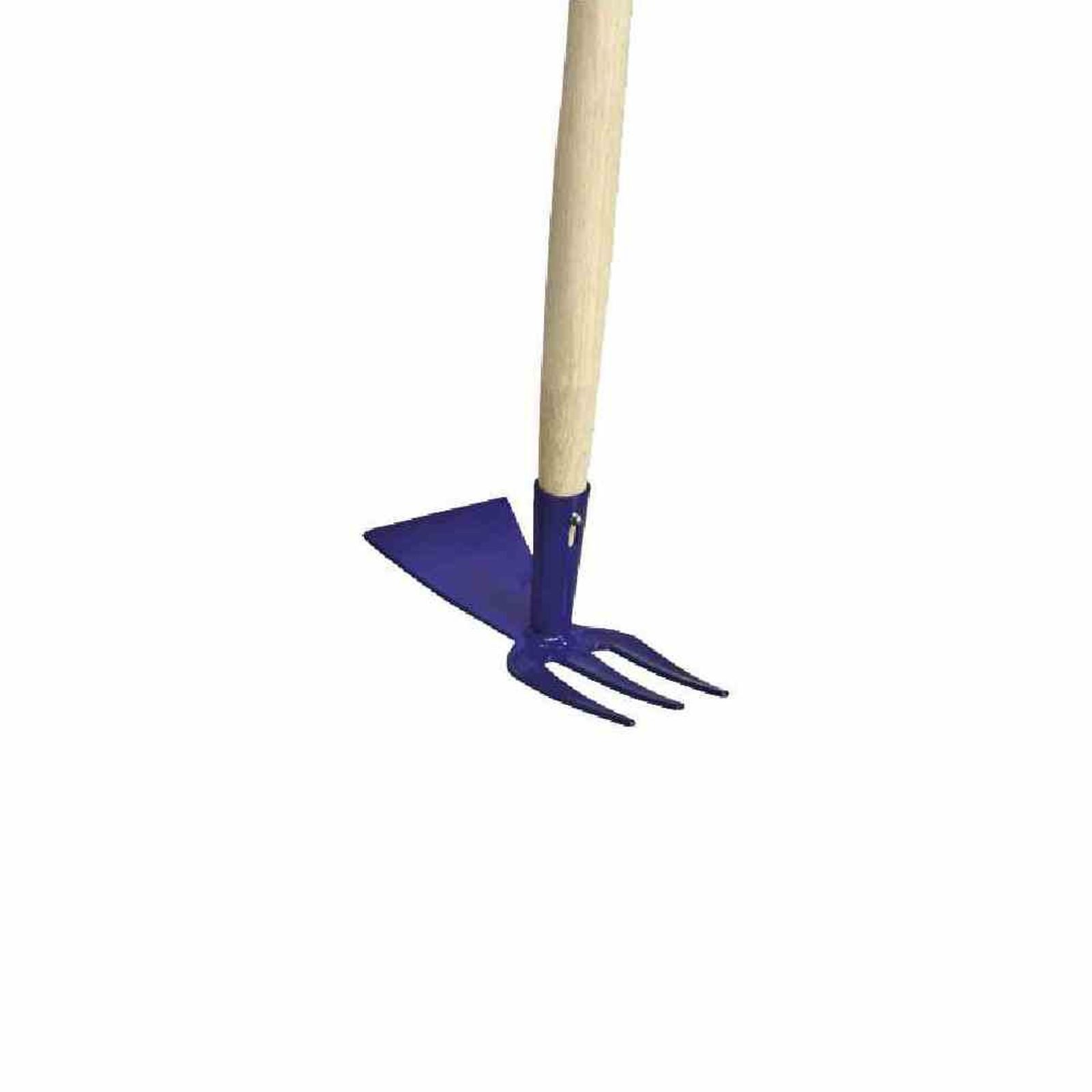 Siena Garden Kinder-Spaten Star 40151 Kinderhäckchen 3 Zinken, Holzstiel 75 cm farblich sortiert