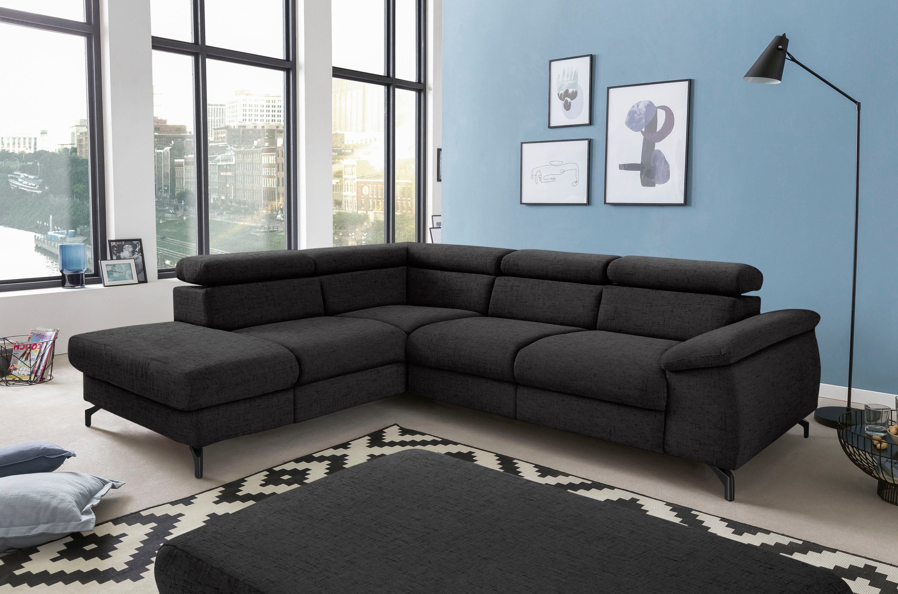 COTTA Polstergarnitur Komaris L-Form, (Set), Set bestehend aus: Ecksofa mit günstig online kaufen