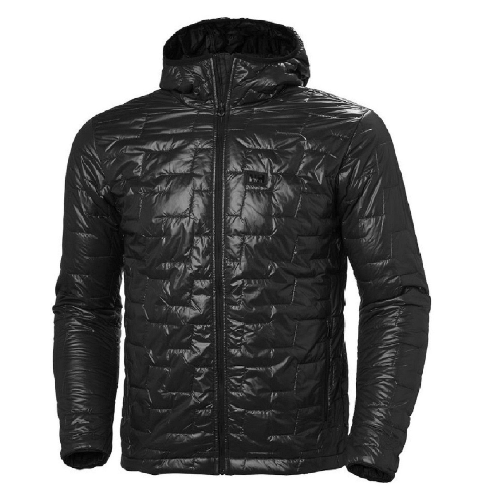 Steppjacke Outdoorjacke Lifaloft Herren Kapuze leicht komprimierbar schwarz