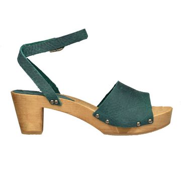 Sanita Wood-Yara Square Flex Sandal Sandale Dark Green Sandale