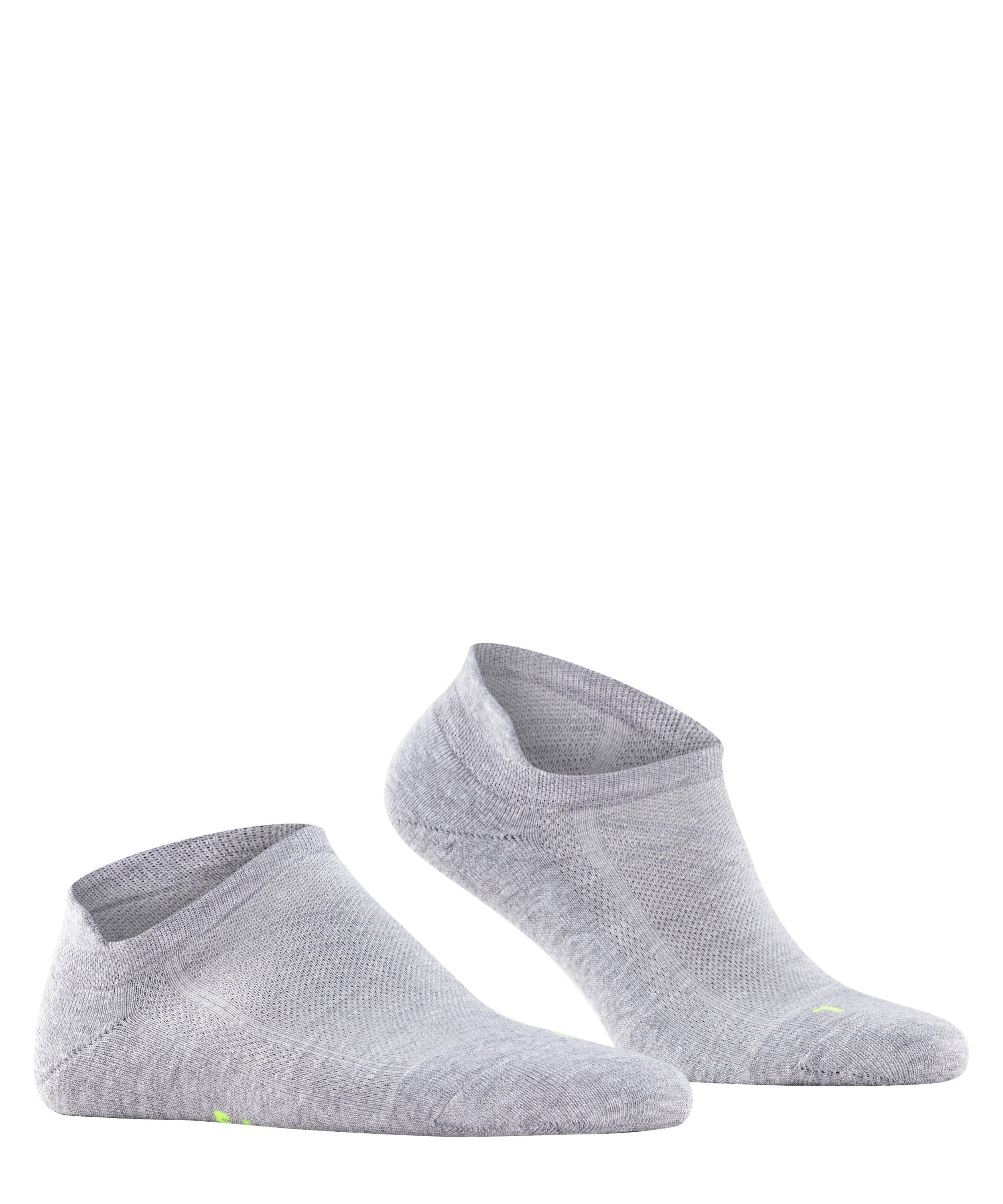 (3400) FALKE mit grey Cool light Sneakersocken ultraleichter Kick Plüschsohle (1-Paar)