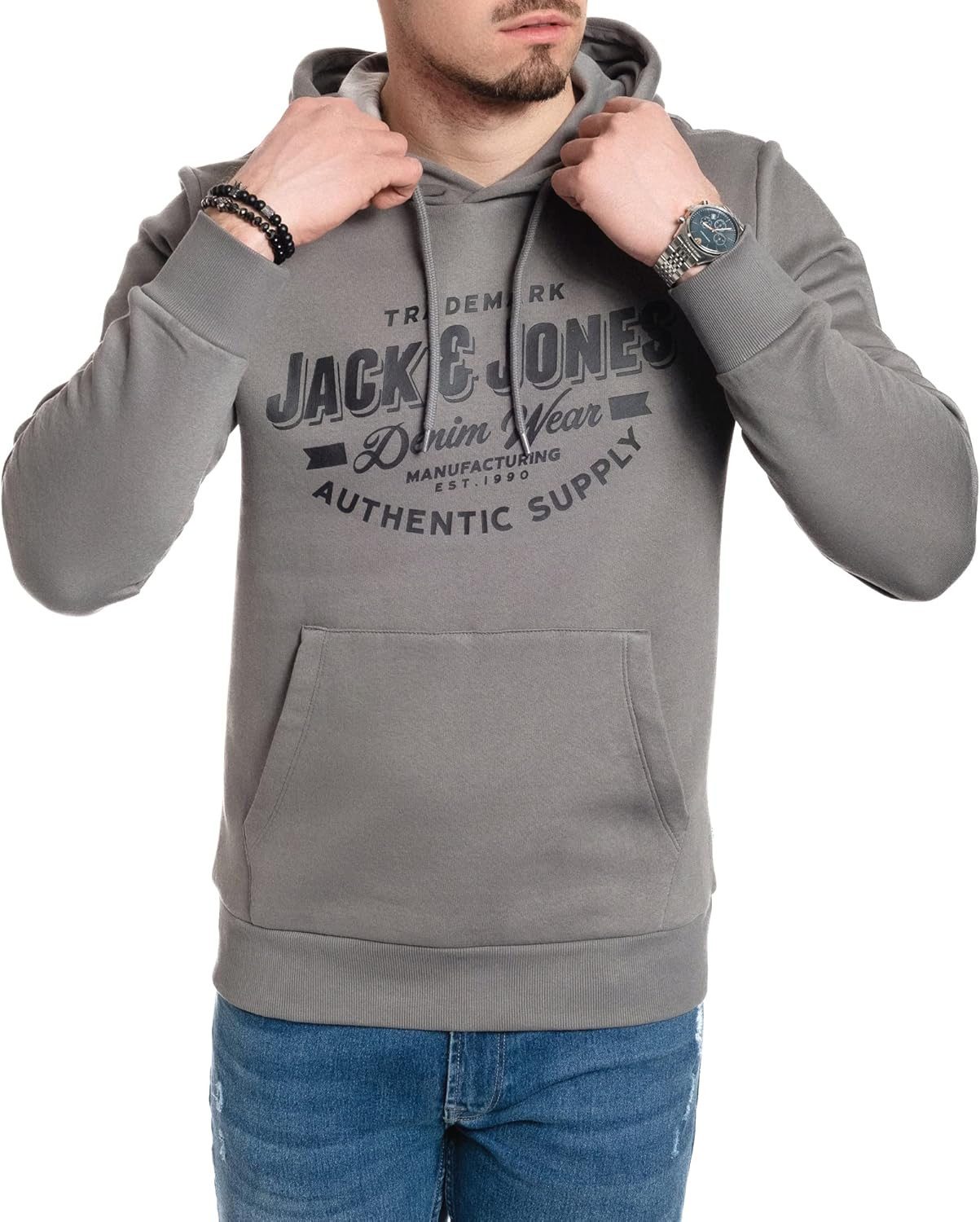 Jack & Jones Kapuzensweatshirt mit Kängurutasche günstig online kaufen