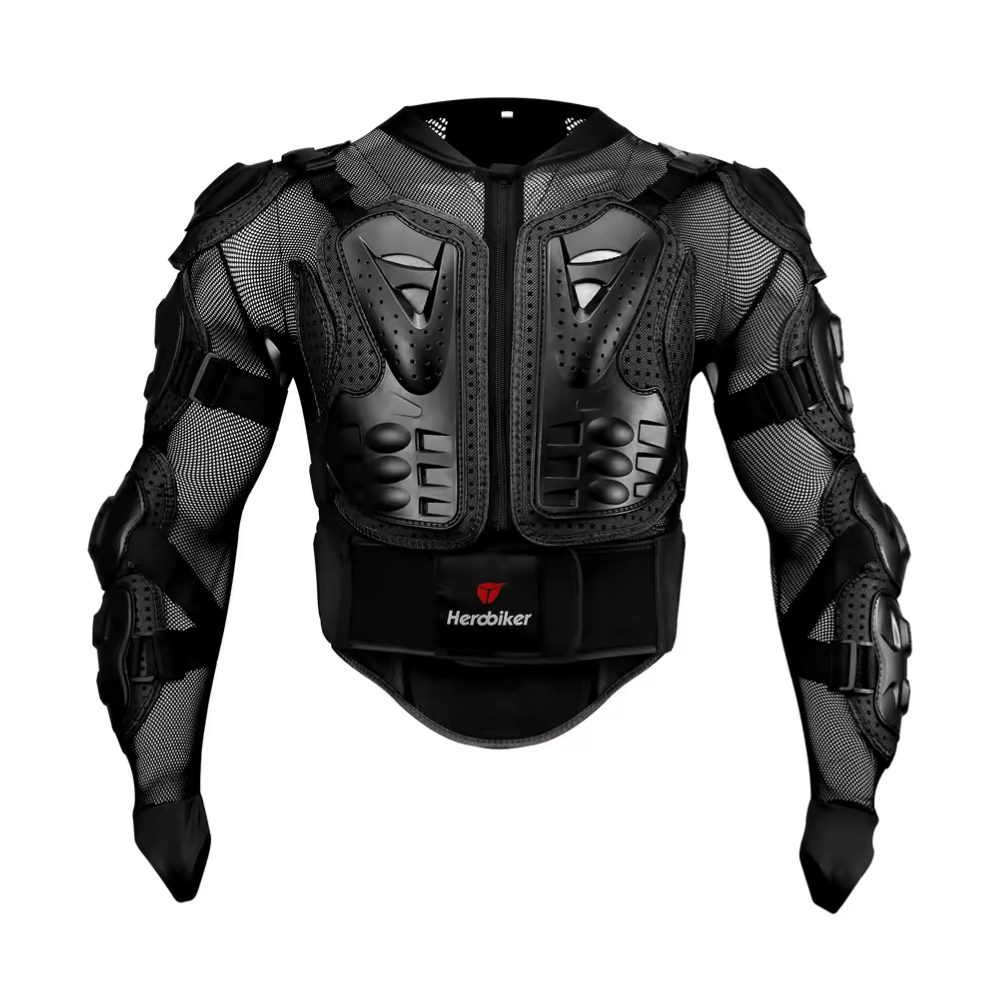 Athlix Motorradjacke Motorrad-Protektorenjacke Motorrad-Schutzkleidung Erwachsene Integrierter Steißbeinschutz, Dehnbares Gewebe