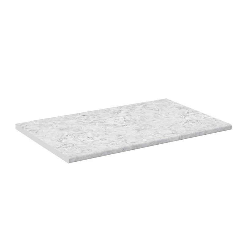 Vicco Unterschrank Küchenarbeitsplatte Marmor Weiß 97 cm