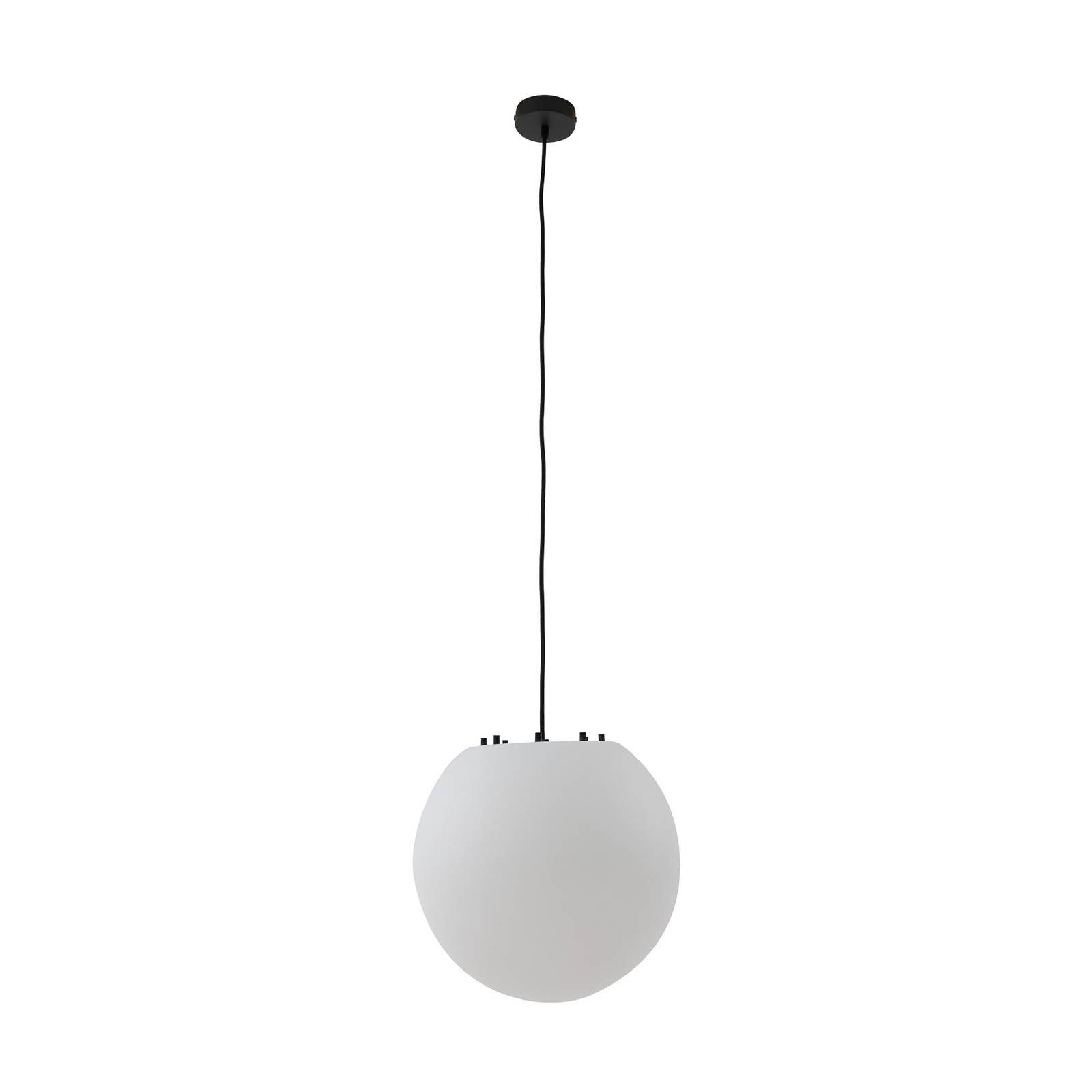 Lindby Hängeleuchten Alea, Kunststoff Weiß IP44, 1 x 15 W LED