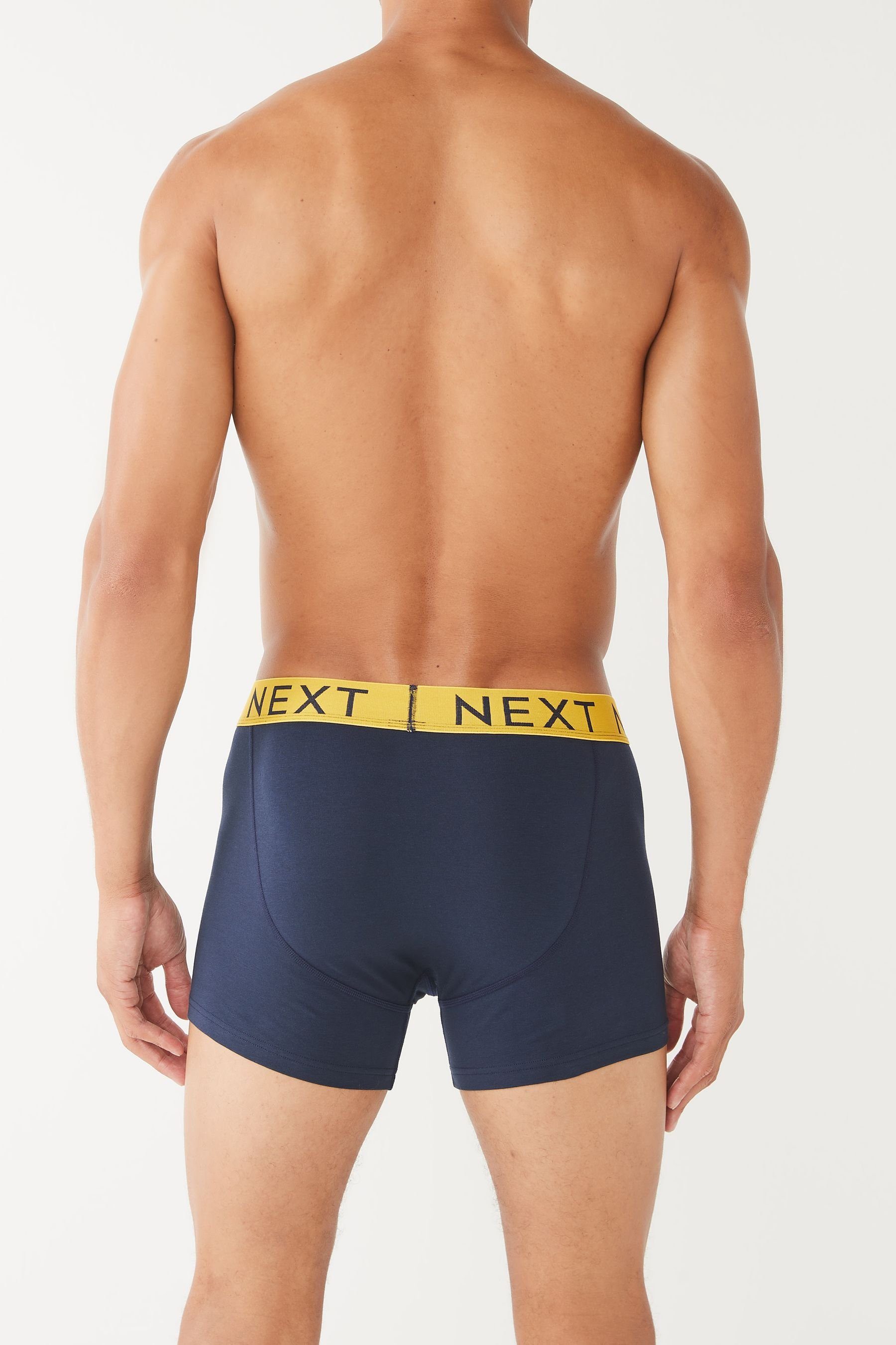 Next Boxershorts Navy Bright Boxershorts, 8er-Pack (8-St) A-Front Waistband