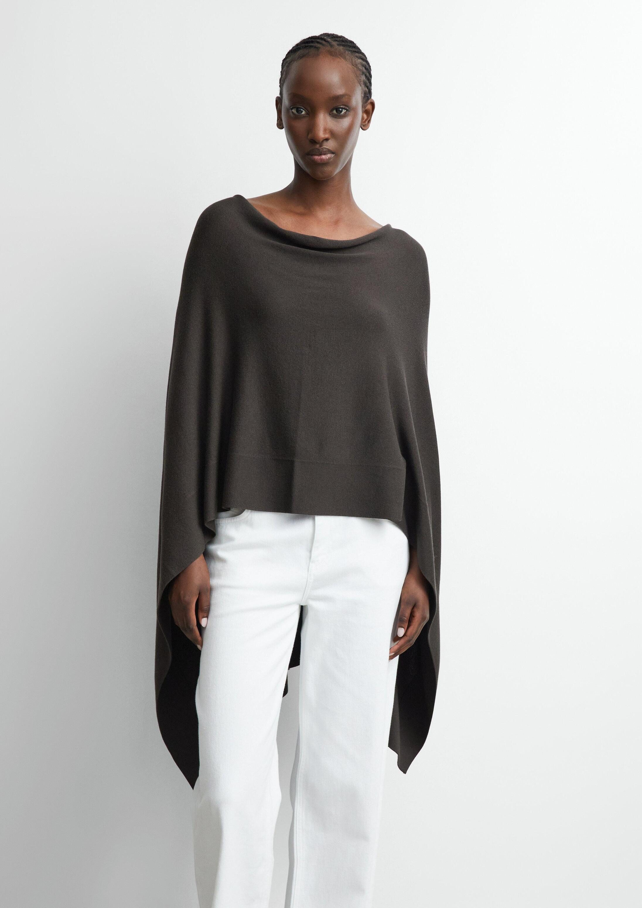 comma Poncho Indoor-Poncho Feinstrick-Poncho aus Viskosemix