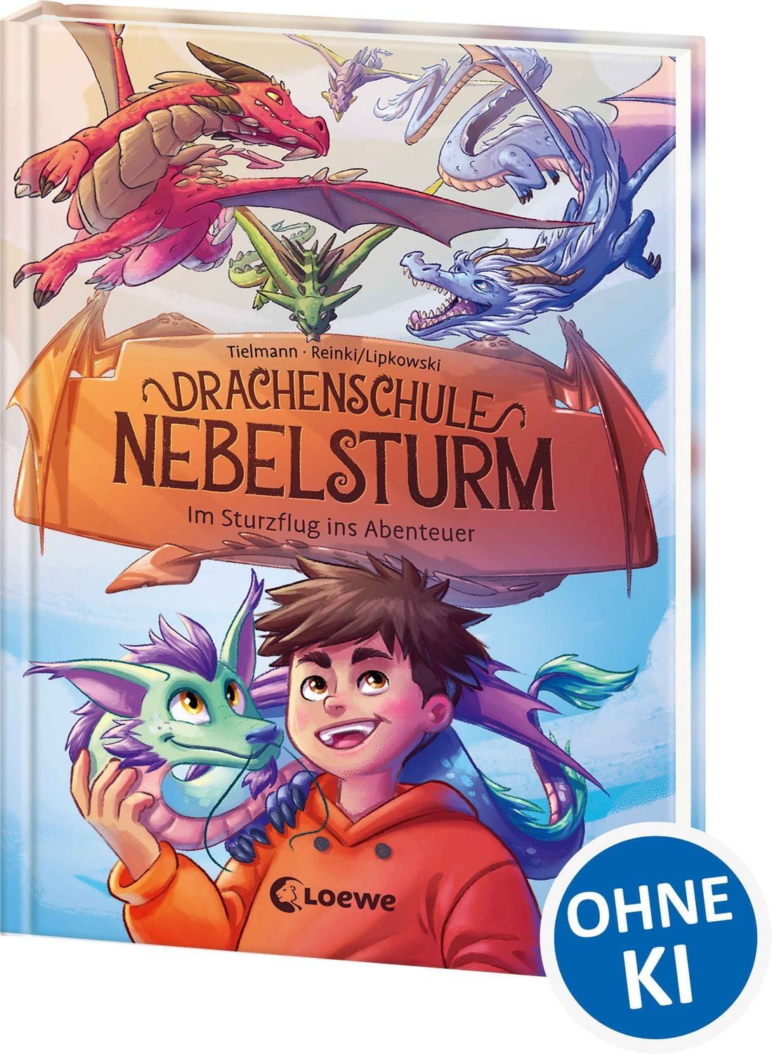Drachenschule Nebelsturm (Band 1) - Im Sturzflug ins Abenteuer / Christian Tielmann, Ein episches Abenteuer in der Drachenschule wartet auf dich - Stürmisches Kinderbuch zum Vorlesen und ersten Selberlesen ab 7 Jahren