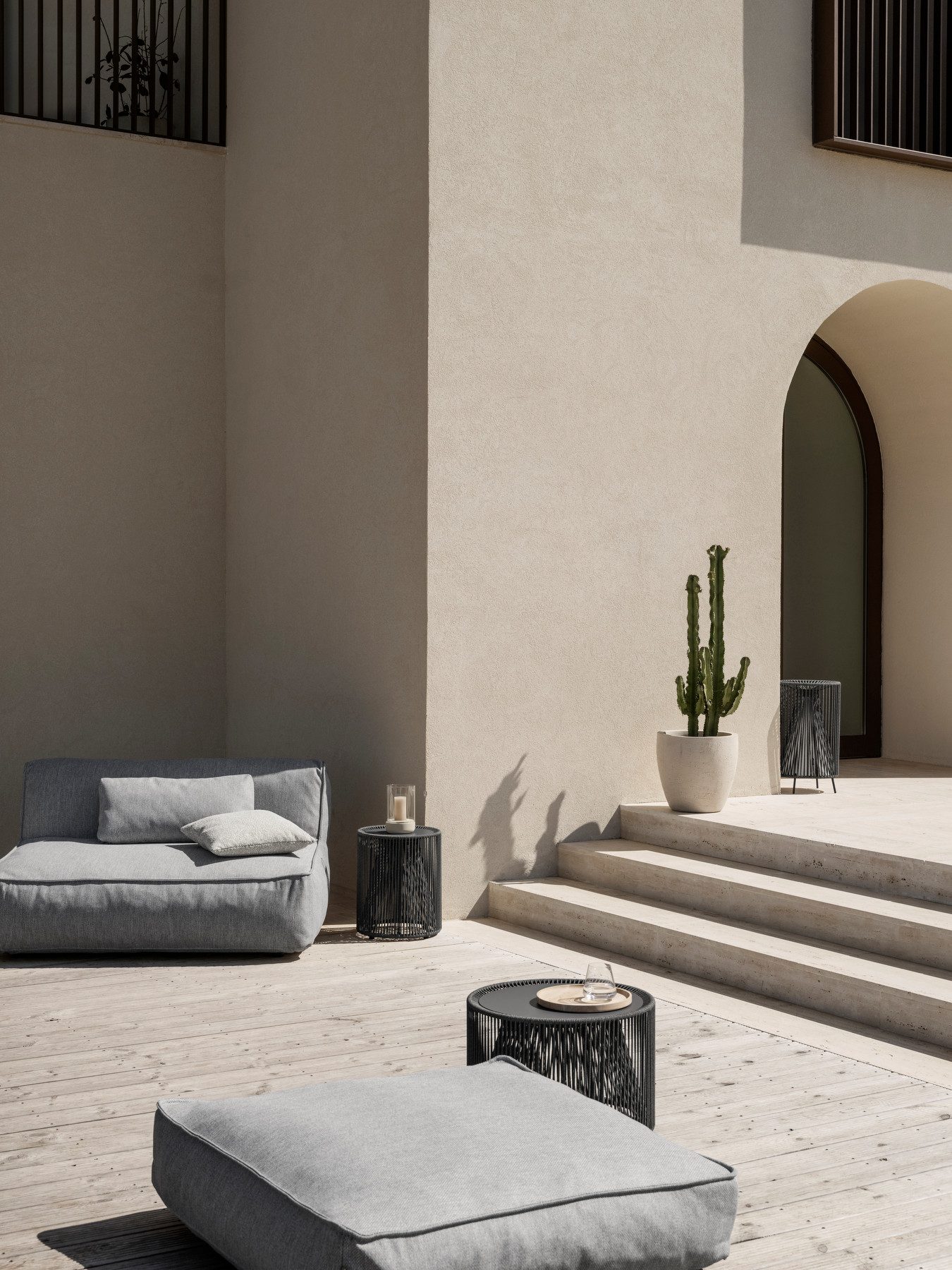 blomus Relaxliege Outdoor Diwan -GROW- Gartenmöbel, Lounge, Hocker, 1 Teile, Kombinierbar, bequem, hochwertig, wasserabweisend