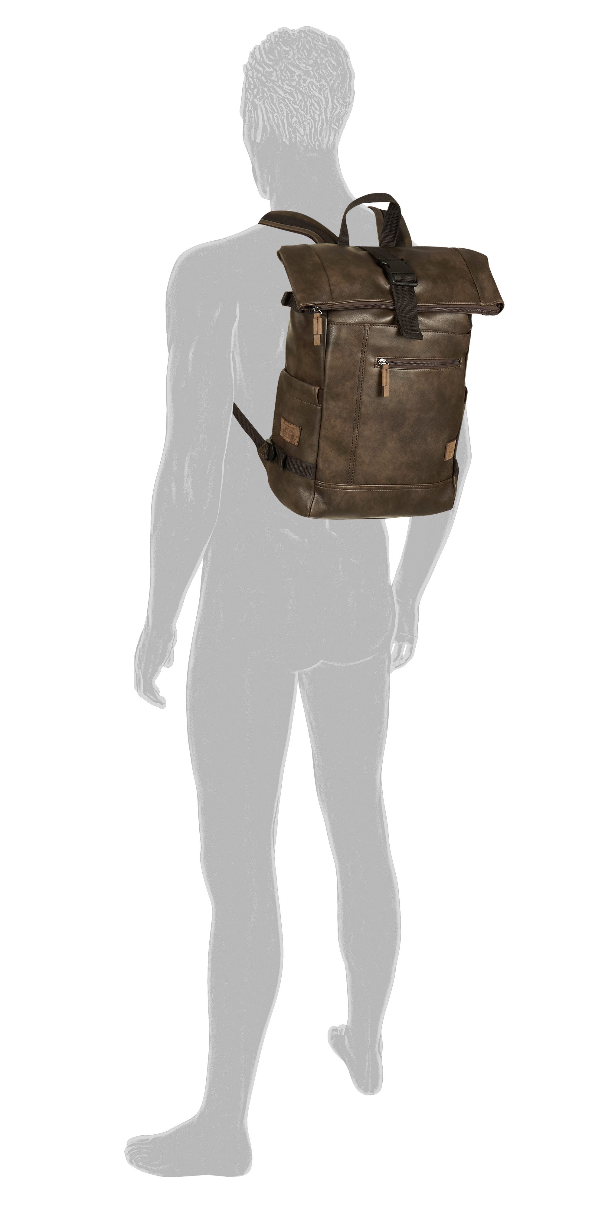 camel active Rucksack Laos, praktisch funktionaler Alltagsbegleiter mit vielen sportlichen Details