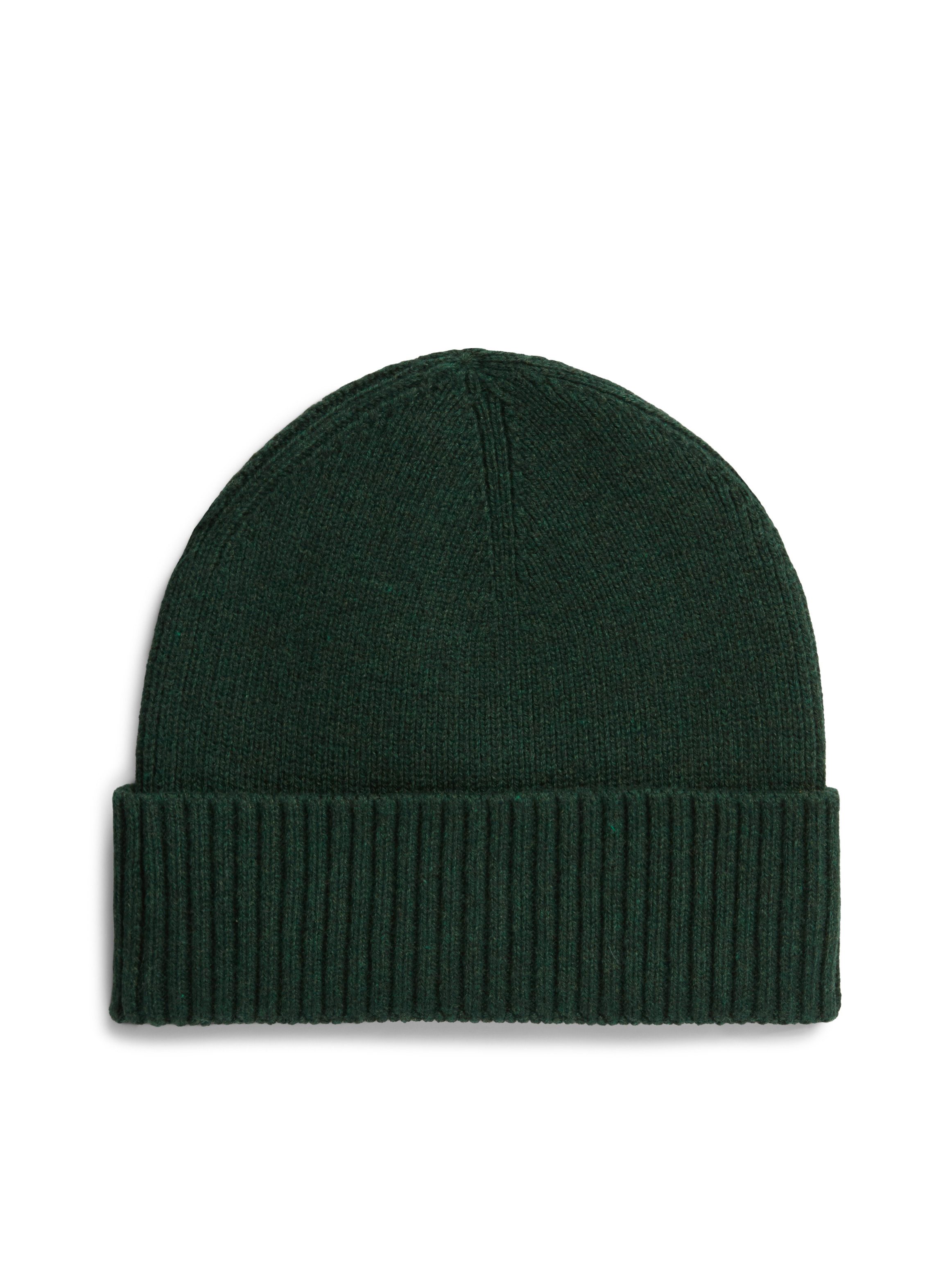 Tommy Hilfiger Strickmütze TH FLAG PIMA COTTON BEANIE Beanie mit Logostickerei, mit Kaschmiranteil Unisex – Bild 3 von 4