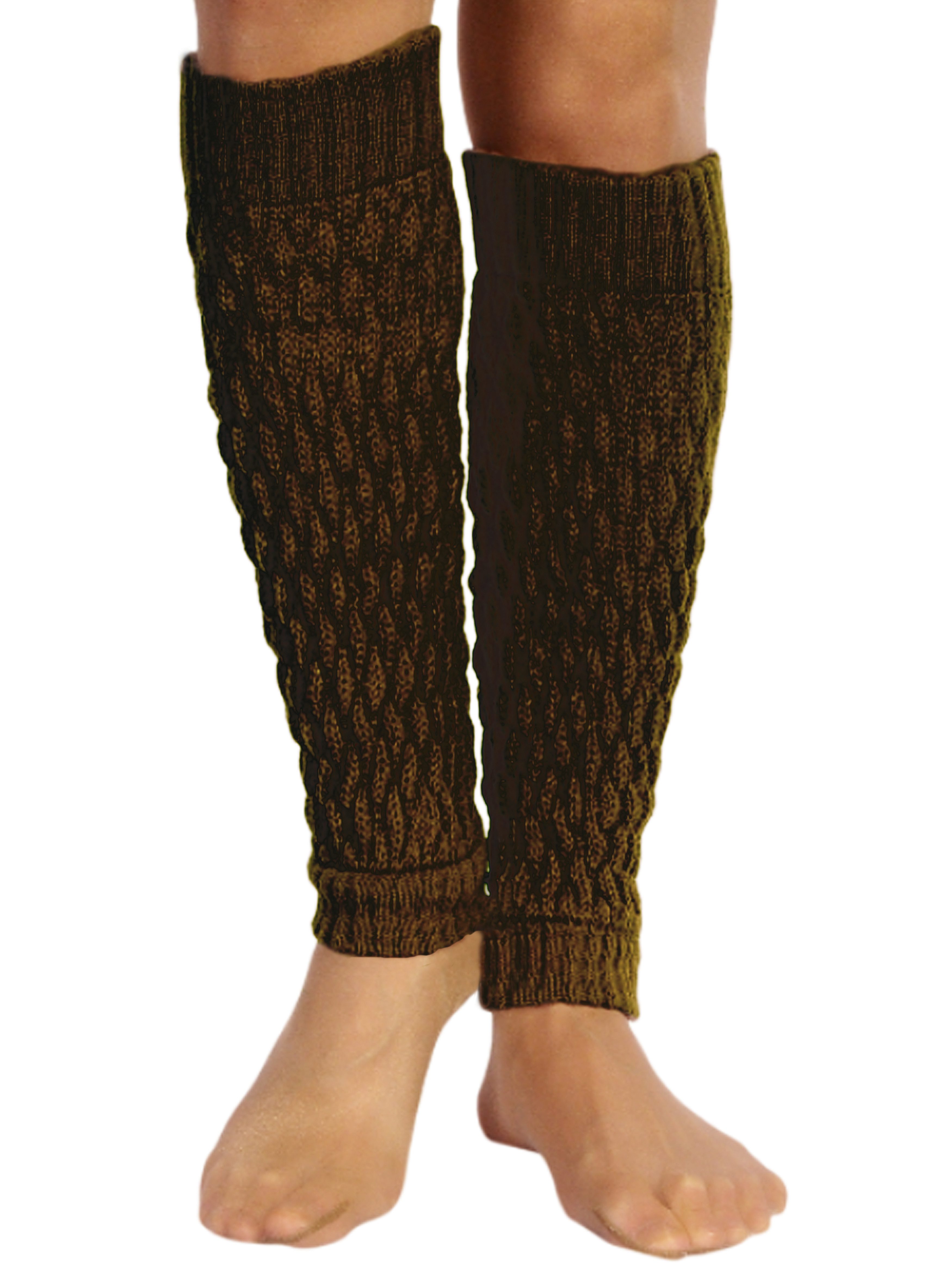 Martinex Beinstulpen Stulpen in braun elegante Beinwärmer Damen Frauen Strickstulpen (1 Paar)