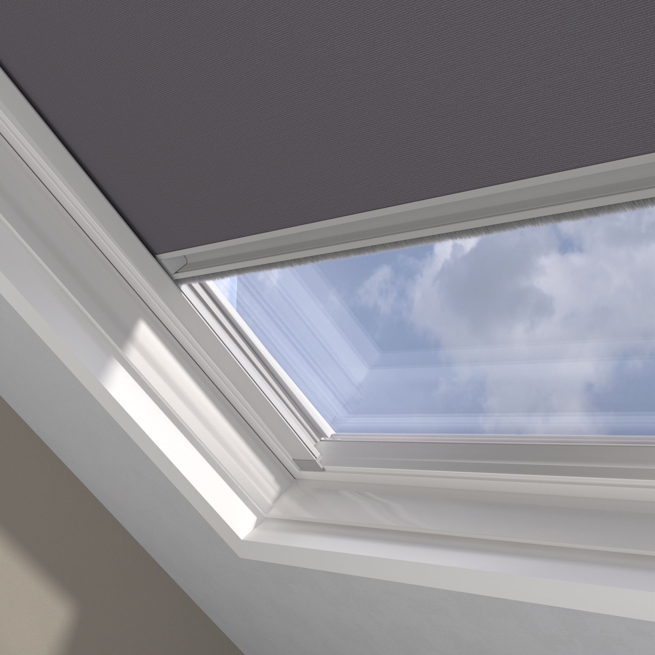 Verdunklungsrollo Sky-Dachfensterrollo, my home, verdunkelnd, mit Bohren, in Führungsschienen, verschraubt, mit Kassette und Seitenprofilen
