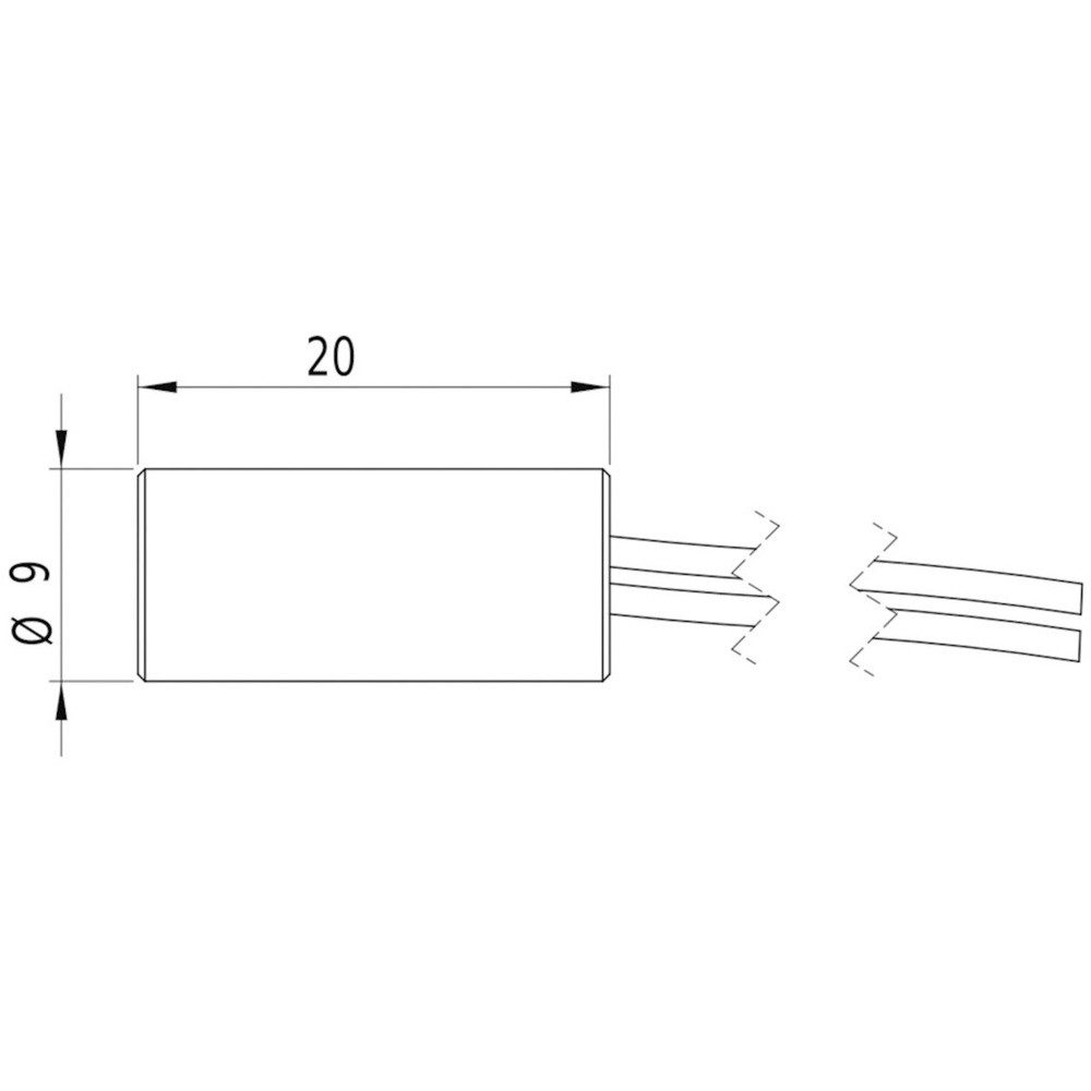 Laserfuchs Laserpointer Laserfuchs Lasermodul Punkt Rot 1 mW LFD650-1-12(9x20)