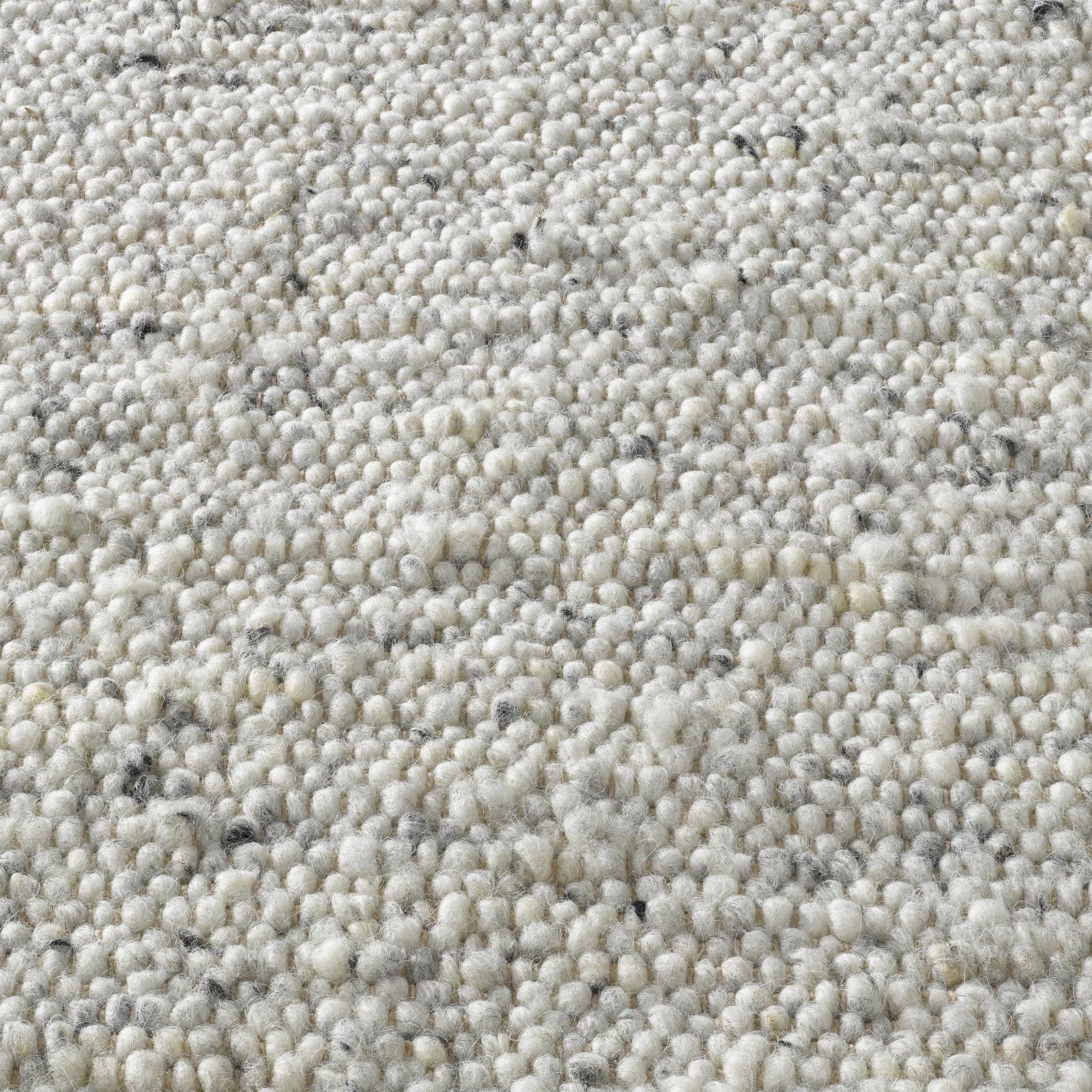TaraCarpet Wollteppich TaraCarpet Fjord, rechteckig, Höhe: 10 mm, Handwebteppich Schurwolle hell-grau Wohnzimmer Schlafzimmer 170x240 cm