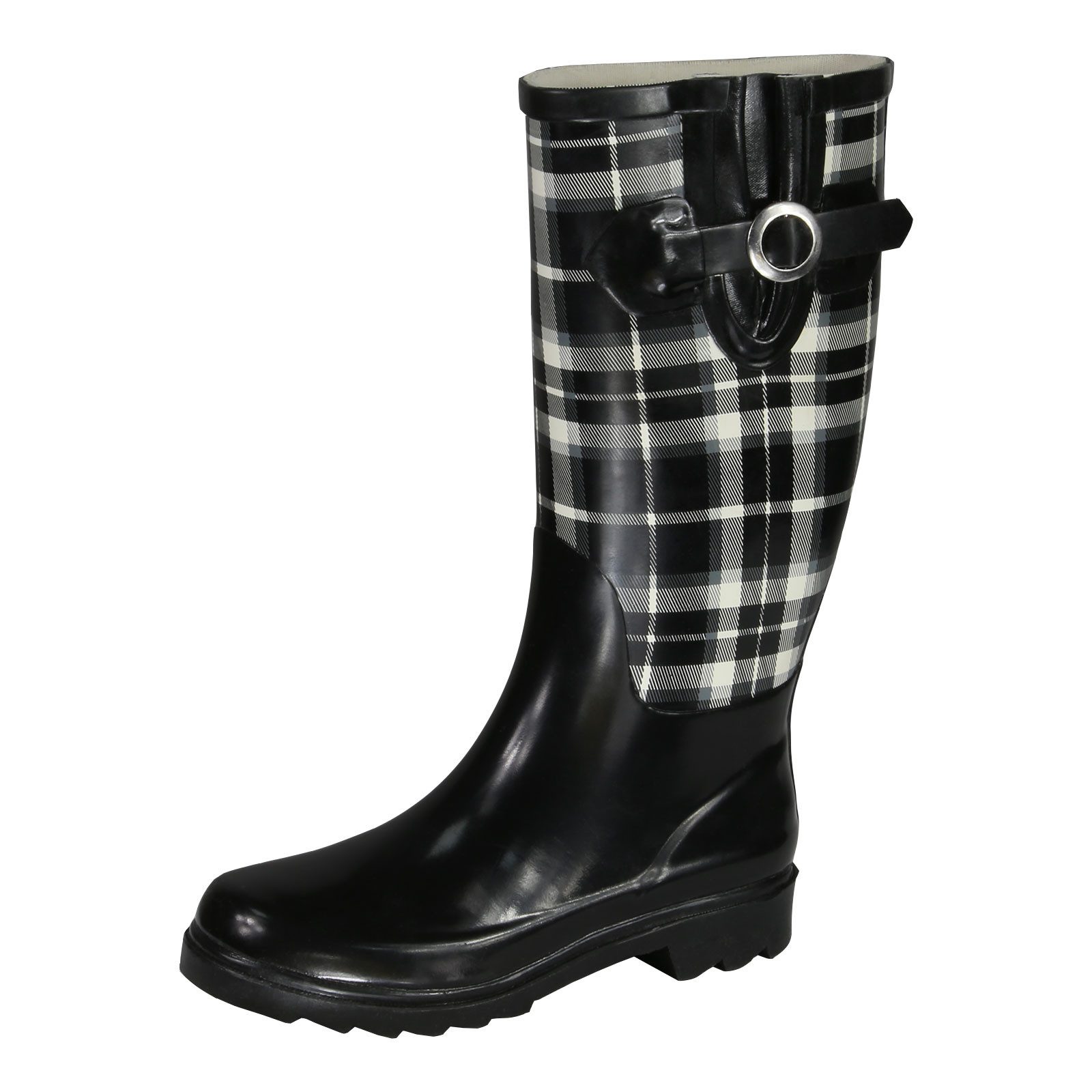 Beck Pepita Gummistiefel mit Weitenregulierung günstig online kaufen