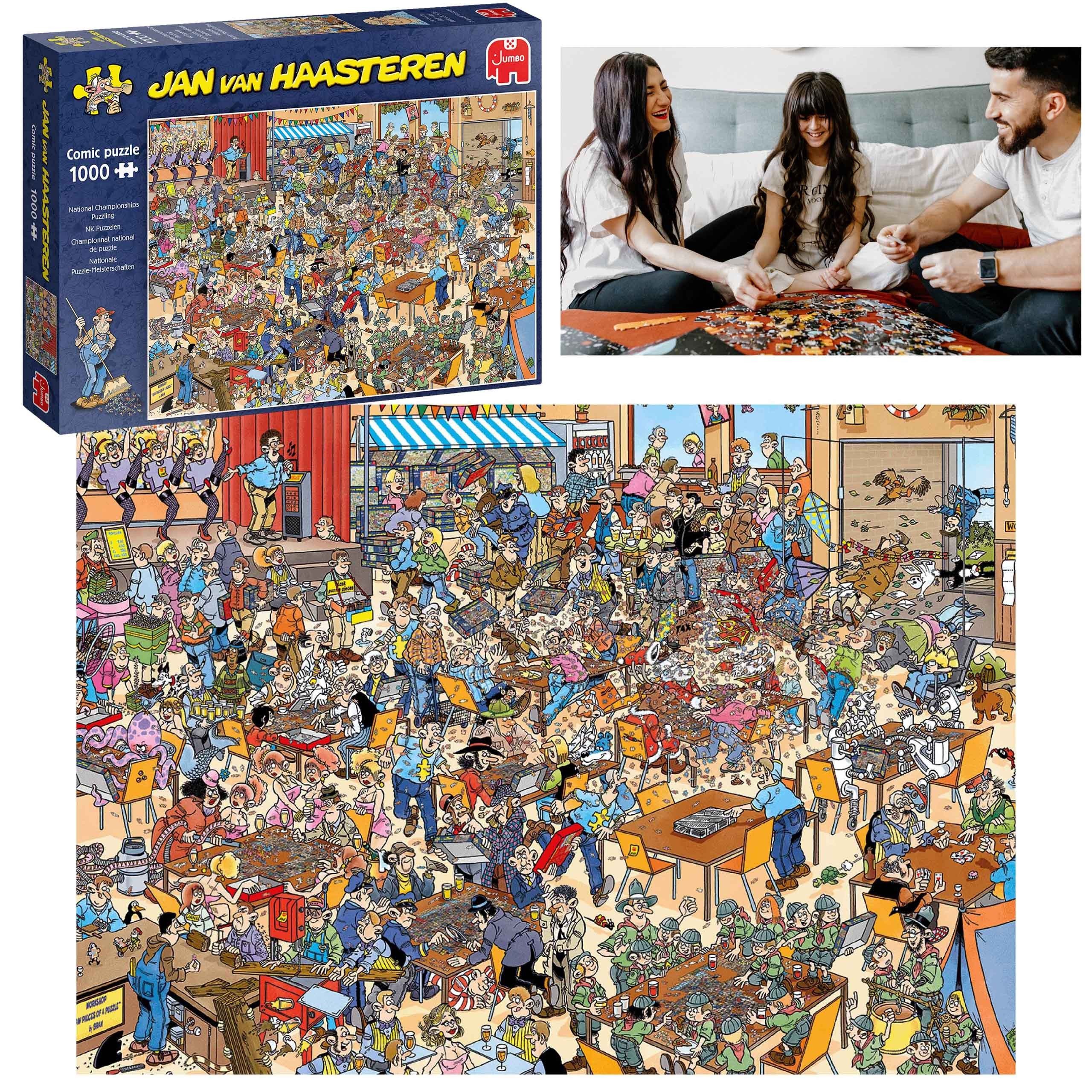 Jumbo Puzzle Jumbo Puzzle Meisterschaft, puzzle 1000 Teile Jan Van Haasteren, Puzzleteile