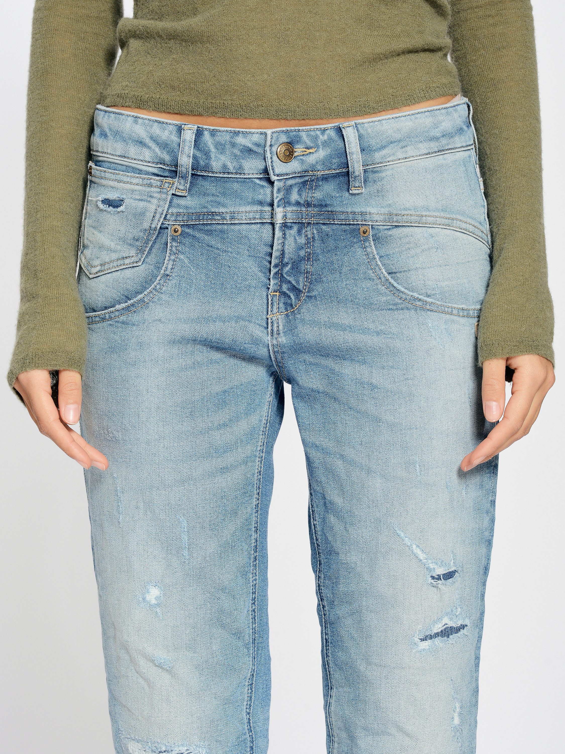 GANG Loose-fit-Jeans GANG Jeans Loose Fit 94BO CROPPED