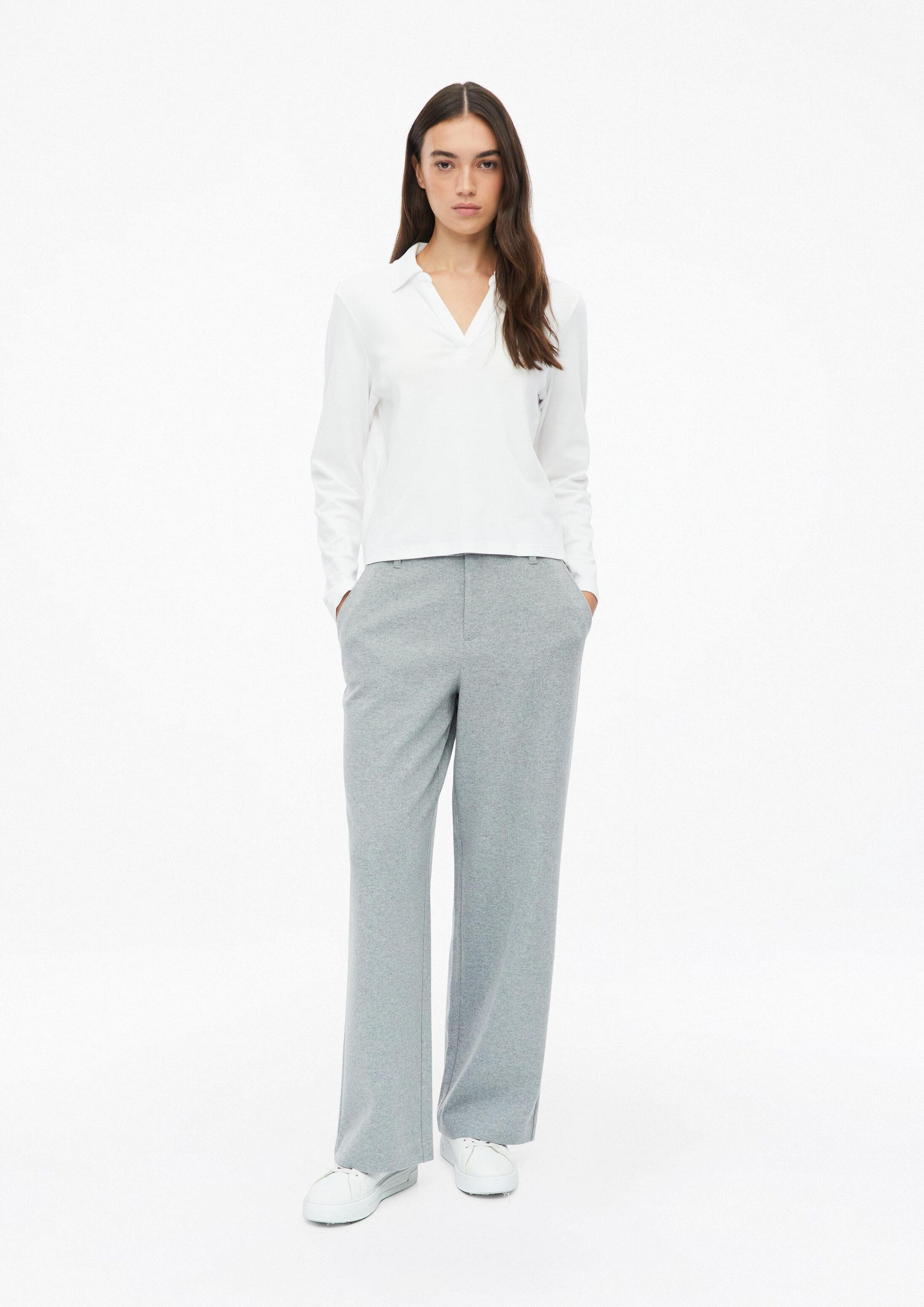 s.Oliver Chinos Hose Weiche Wide-Leg-Hose mit High Rise