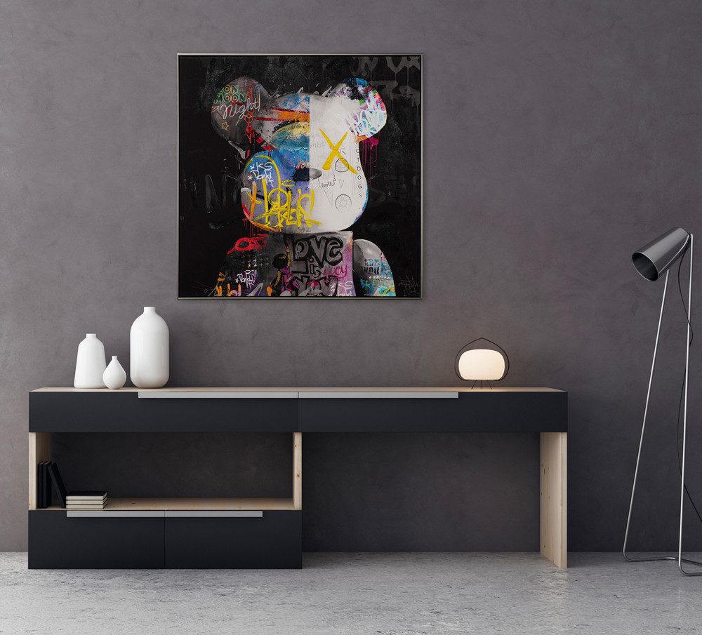 ArtUniverse Gemälde Pop Art Teddy 102,5x102,5 günstig online kaufen