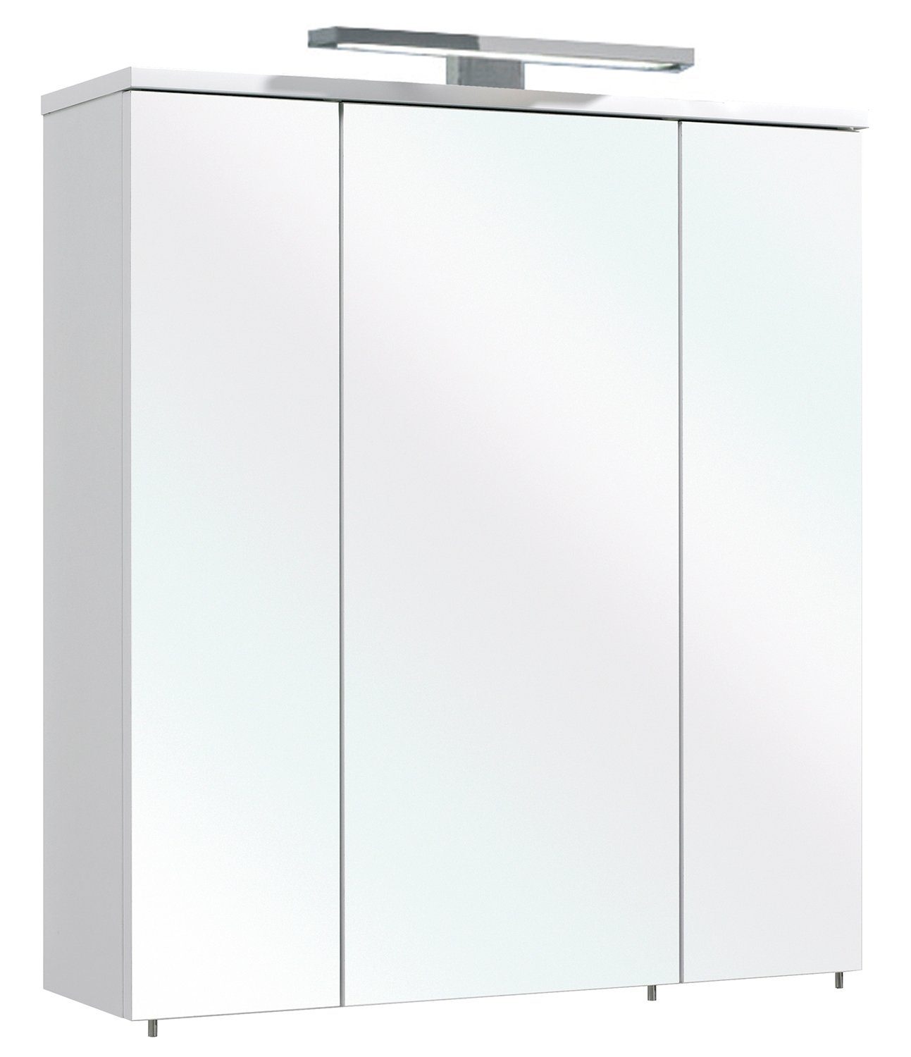 PELIPAL Spiegelschrank GERD, B 65 cm, Weiß matt, mit LED-Beleuchtung