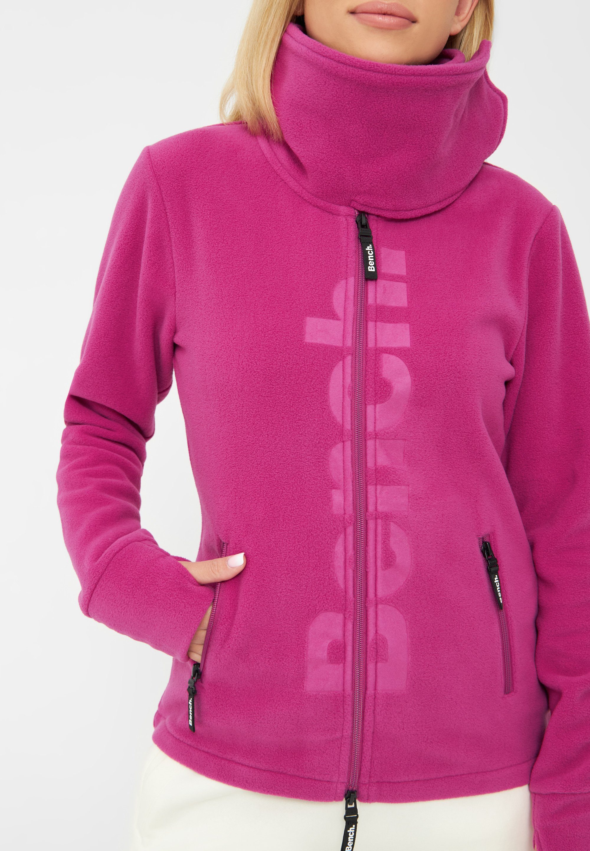 Bench. Fleecejacke mit Logodruck ORCHID FLOWER