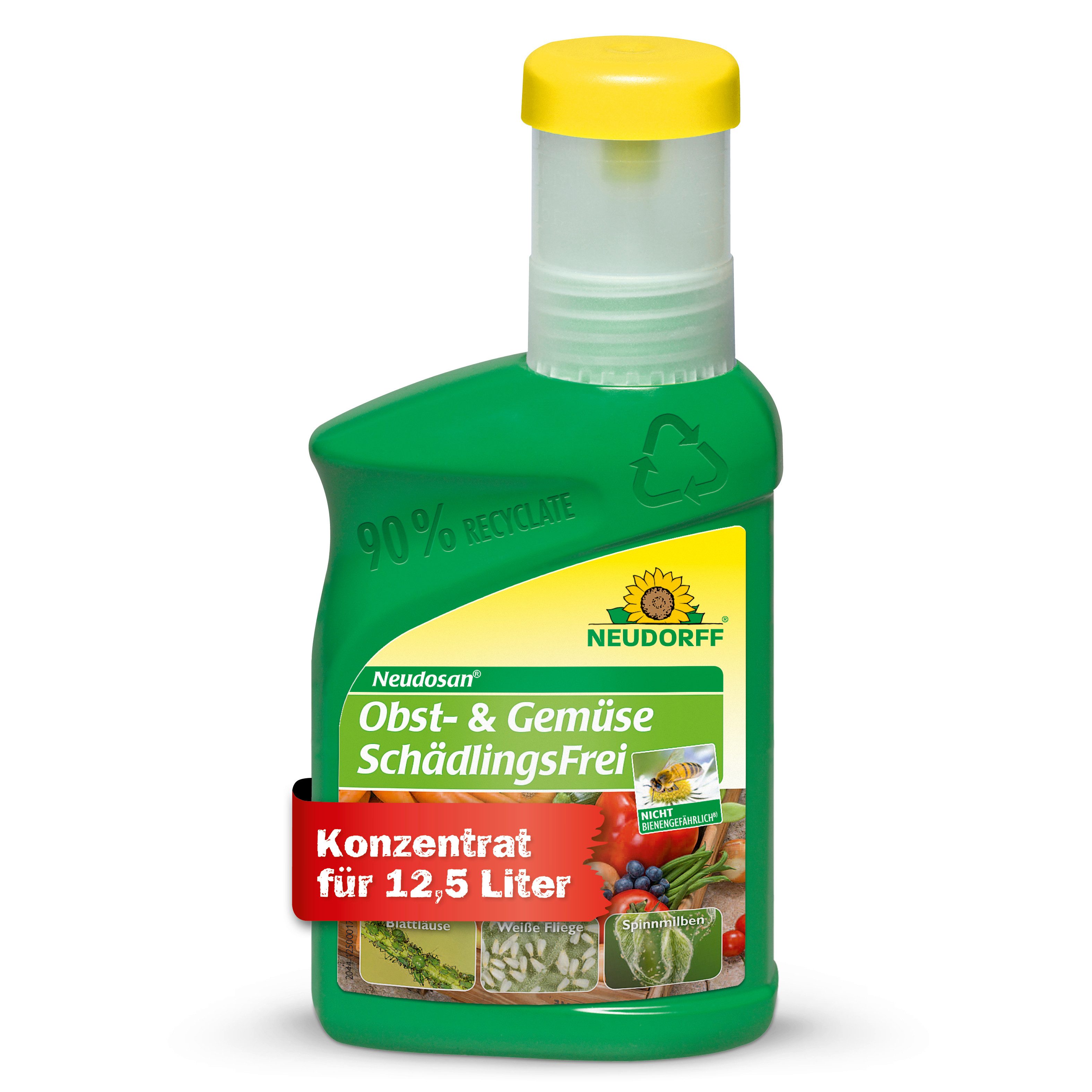 Neudorff Insektenspray Neudosan Obst- & GemüseSchädlingsFrei 250 ml, 0.25 l, Bekämpft saugende Insekten wie Blattläuse, Weiße Fliegen und Spinnmilben an Obst und Gemüse
