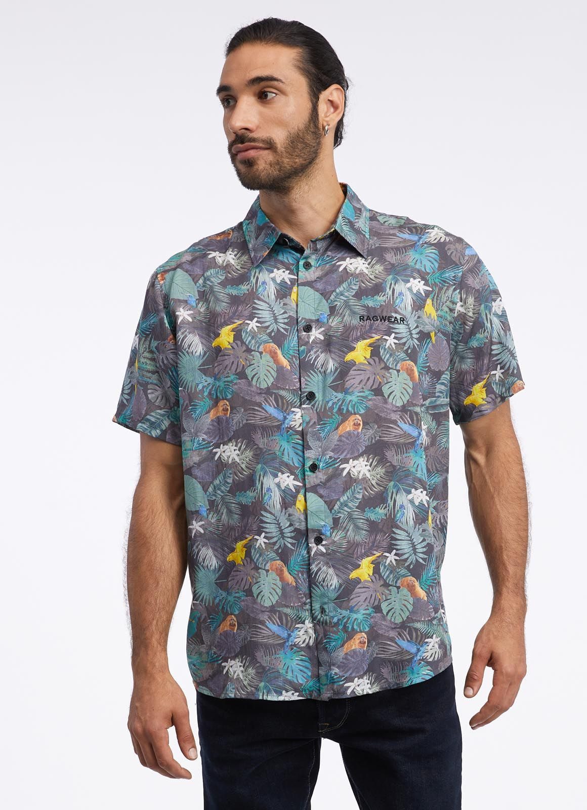 Ragwear Hawaiihemd - Kurzarm Hemd - sommerliches Freizeithemd