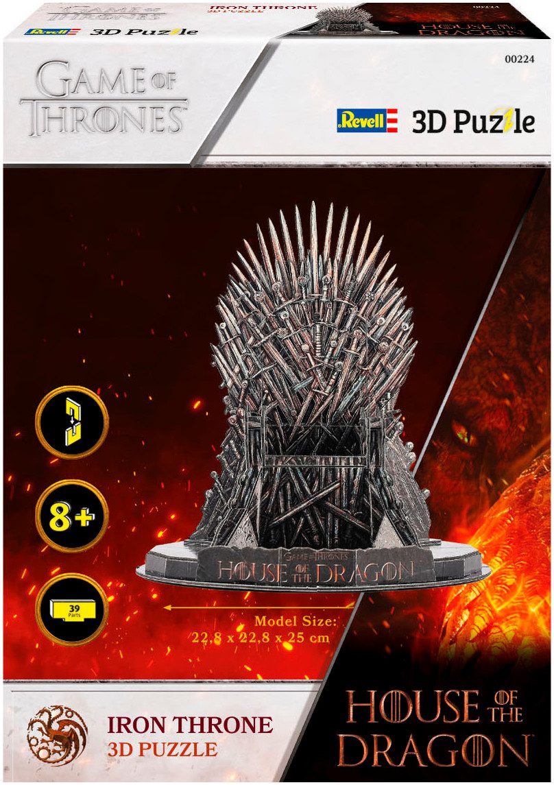 Revell® 3D-Puzzle House of the Dragon, Iron Throne, 39 Puzzleteile