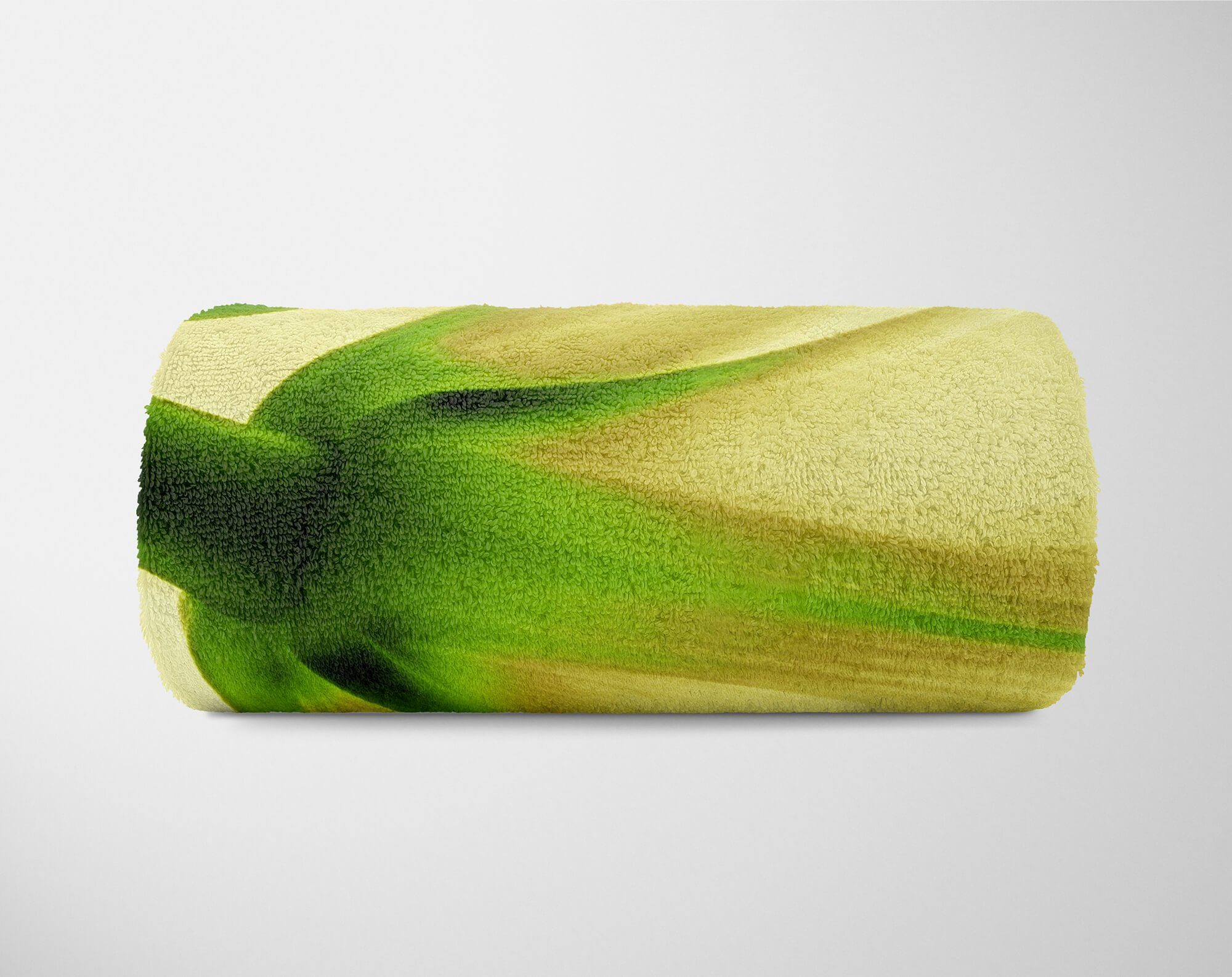 Sinus Art Handtücher Handtuch Strandhandtuch Blüte, mit (1-St), Blume Baumwolle-Polyester-Mix Handtuch Fotomotiv Saunatuch Kuscheldecke Tulpe