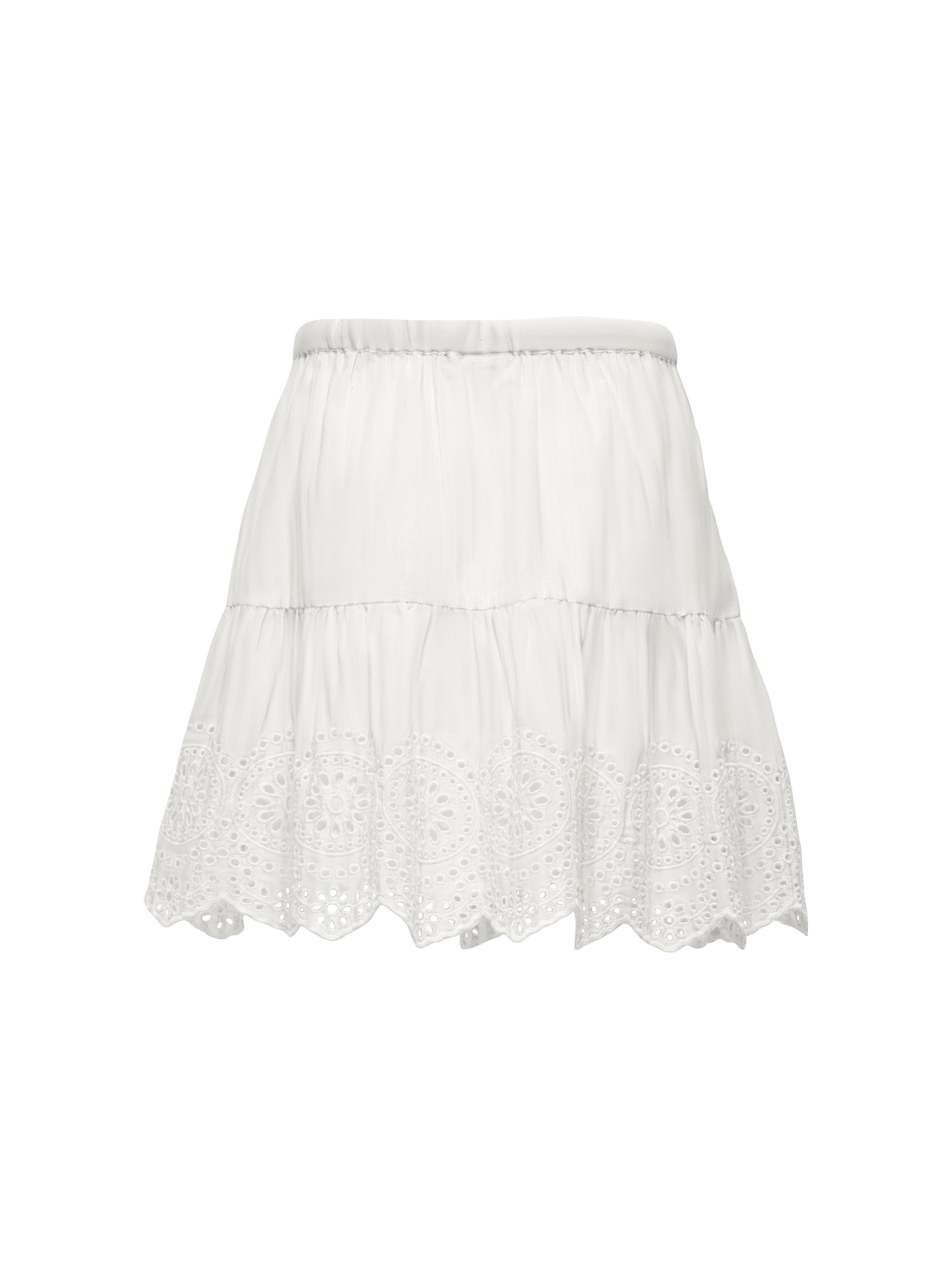 KIDS ONLY Volantrock KOGBONDI LIFE EMB SKIRT WVN (1-tlg) mit Spitzenkante